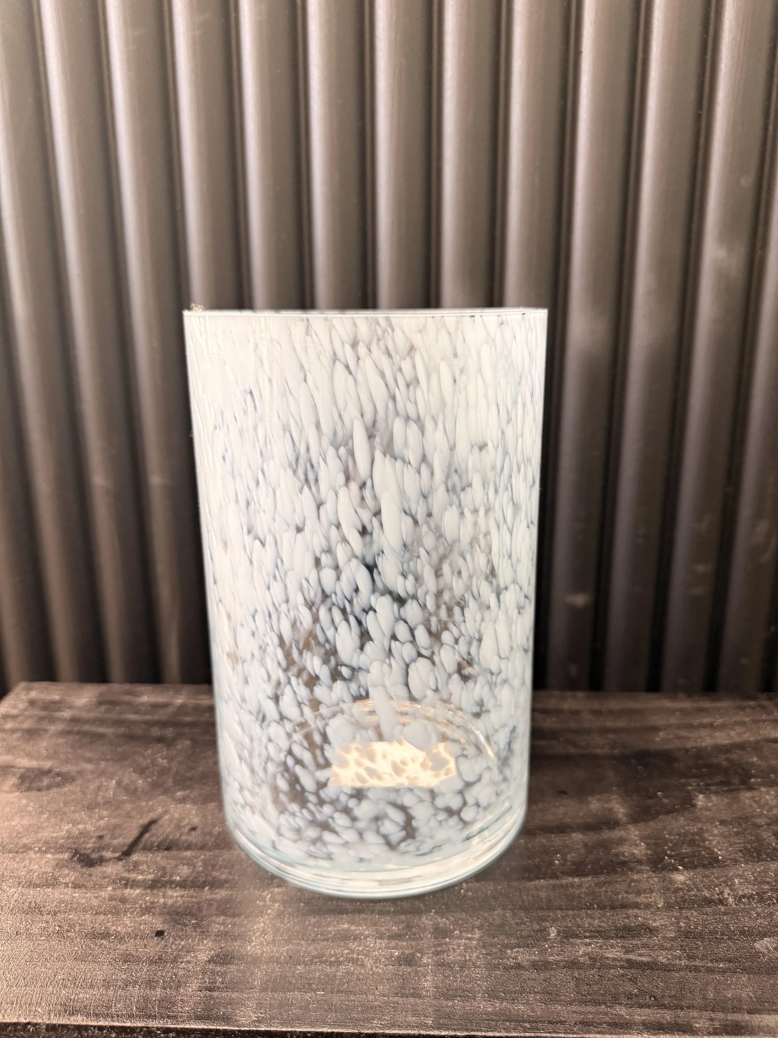 Blue Flecked Vase
