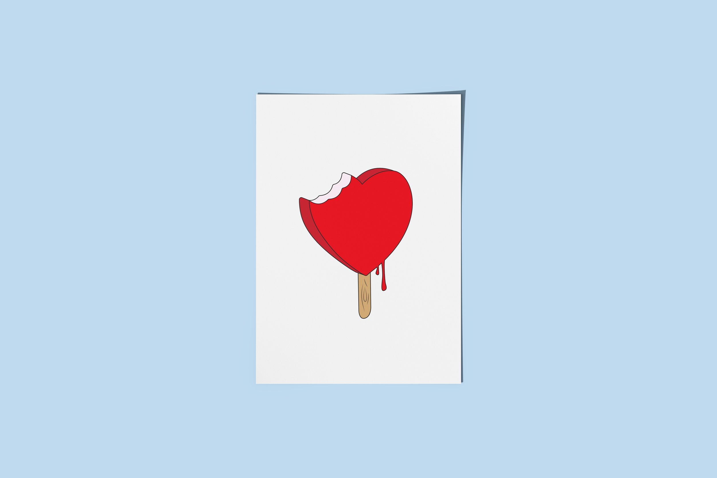 Heart of ice / Poster aus mattem Papier in Museumsqualität