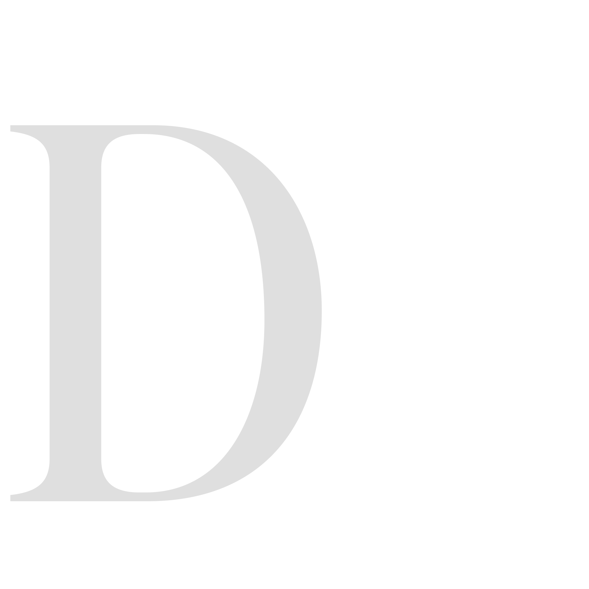 The letter D.