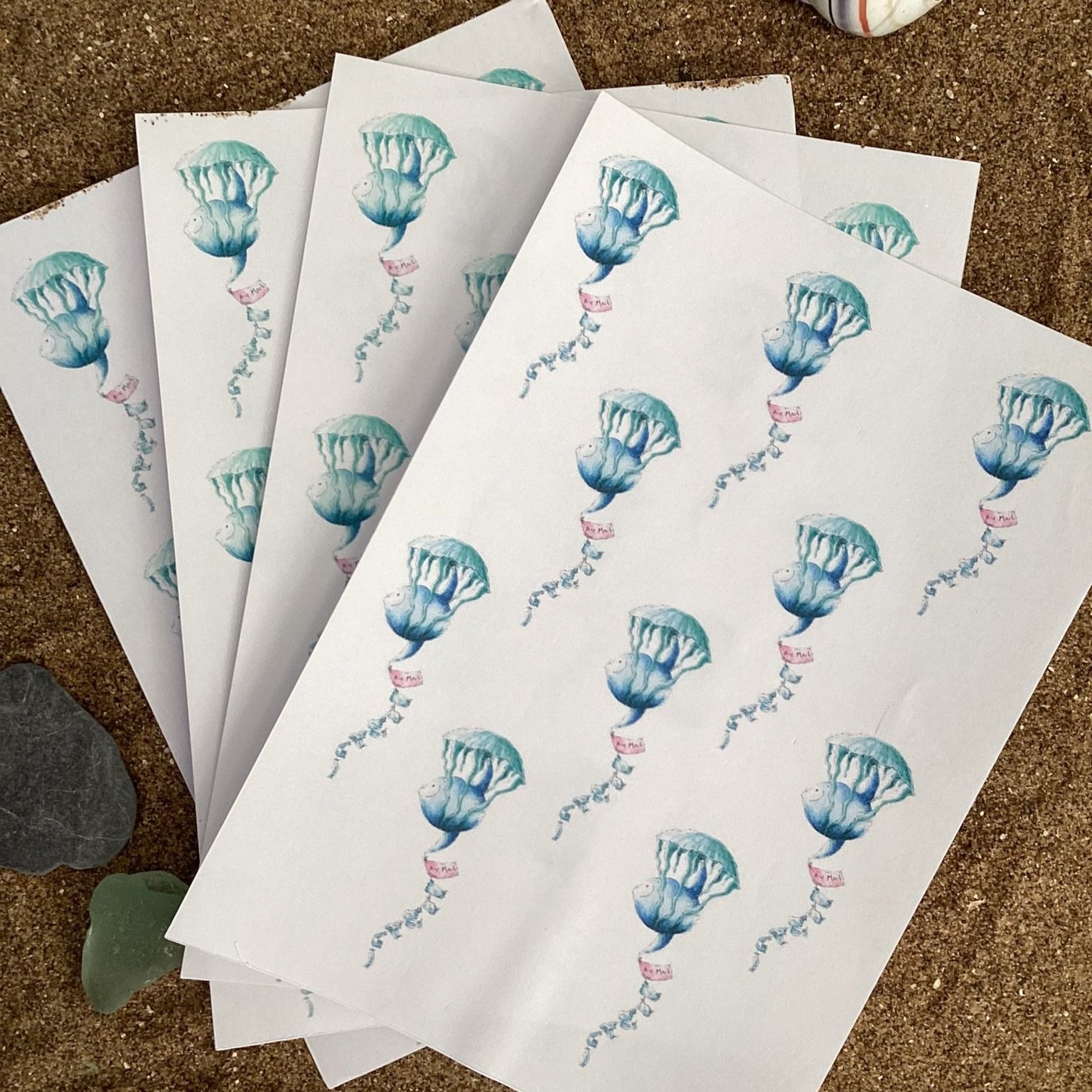 Airmail Sticker Set