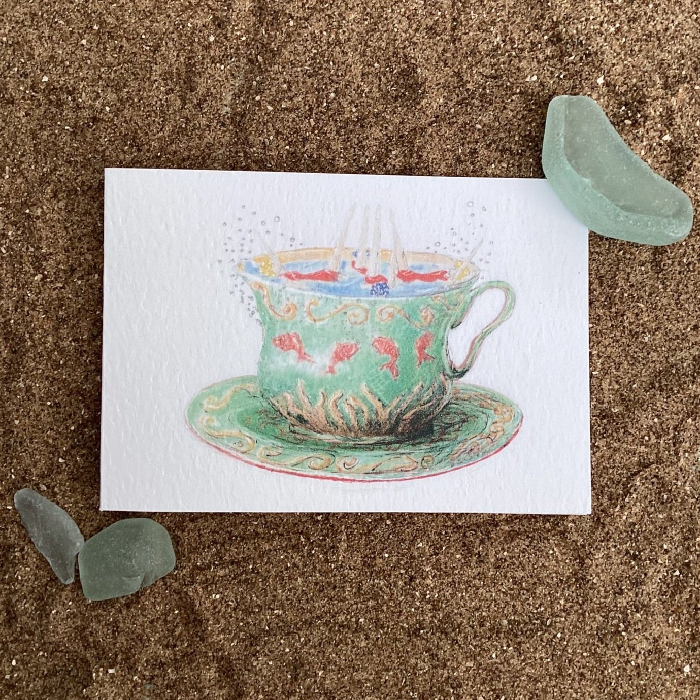 Just Swimming In It Mini Card