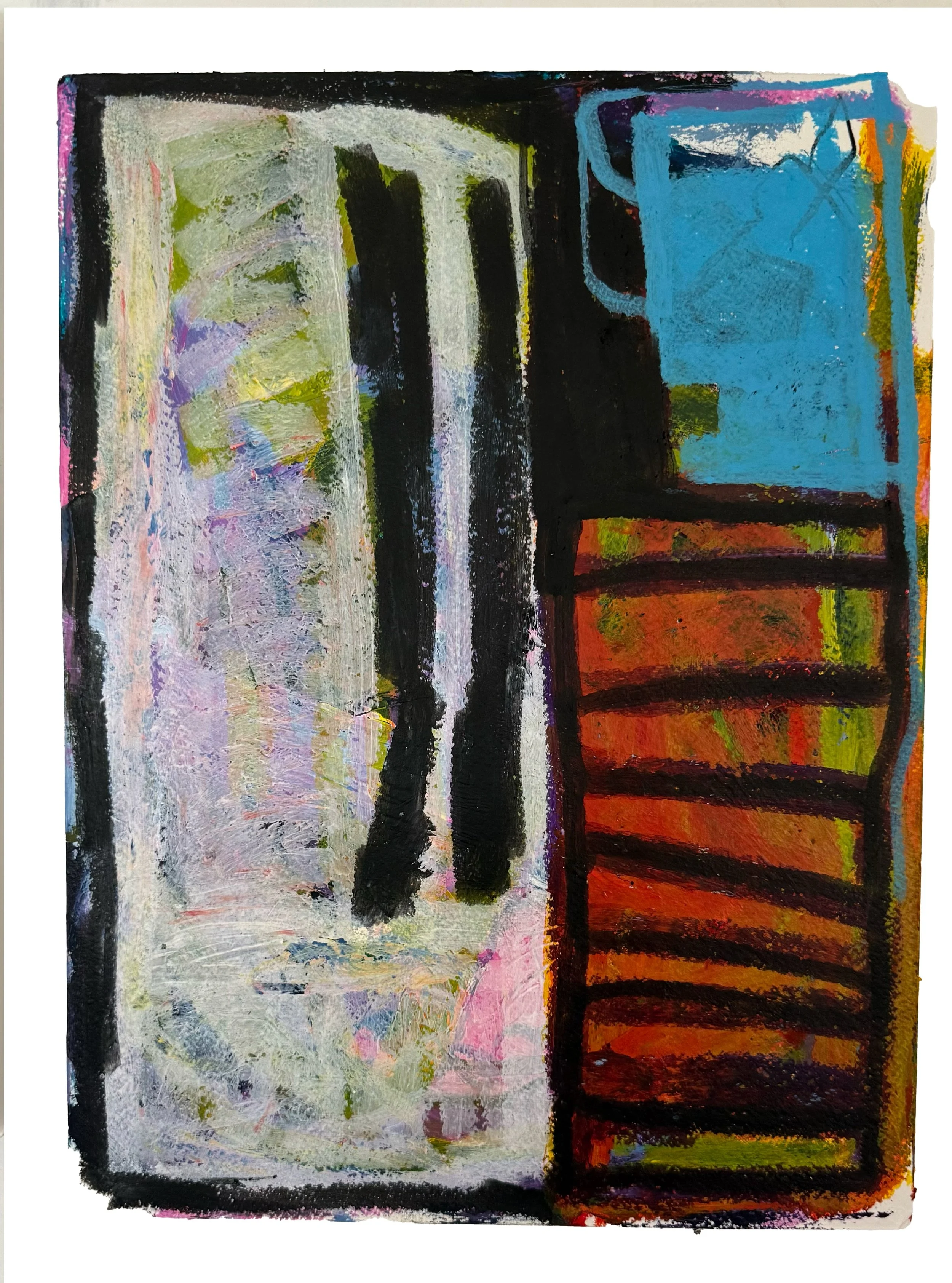 'Bet you don't know'' 2026
Mixed media on Stonehenge aqua cold press paper mounted on aluminium board
H40.5cms xW30.5cms