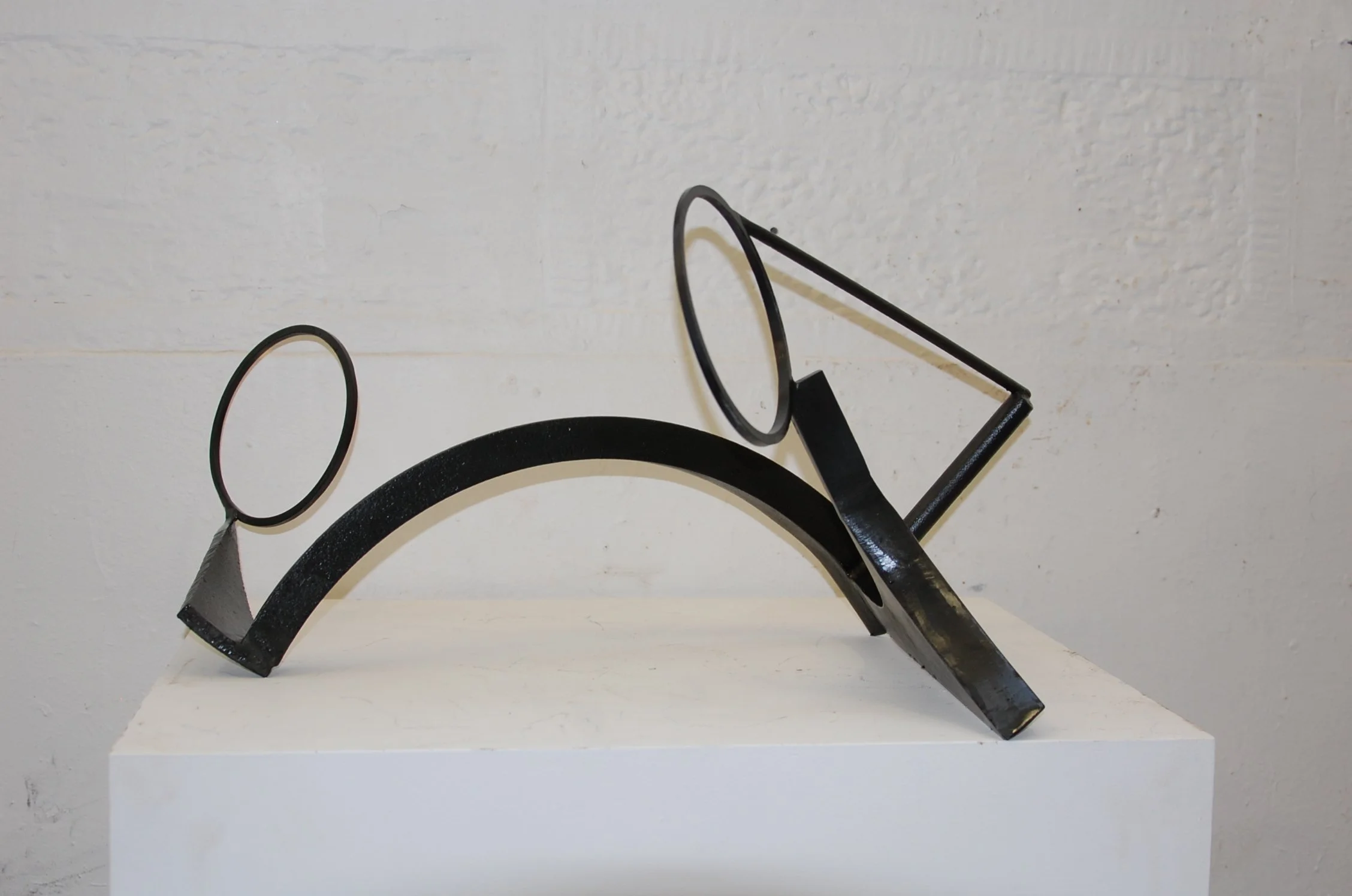 Unintentional Alignment. 2011.
H34 x W74 x D49cms
Painted steel, space. 
SOLD