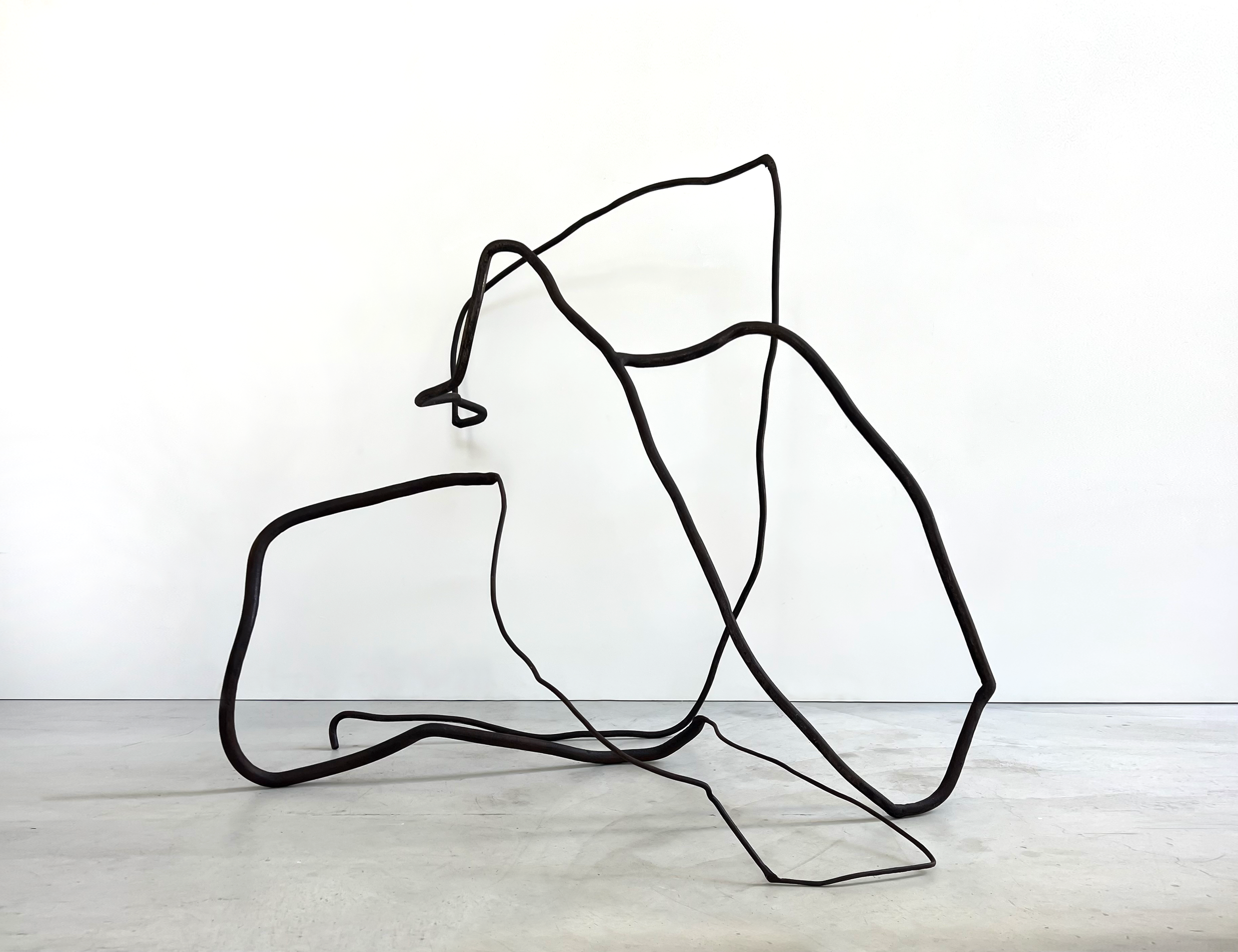 Between the Quarries with a Hop, Skip and Jump. 2023.
Found steel, space.
H96 x W100 x  D90cms (two parts can be arranged varied configurations). 
Finalist - M16 Drawing Prize 2023, Canberra
Finalist - Adelaide Perry Drawing Prize 2024
Acquired - PLC