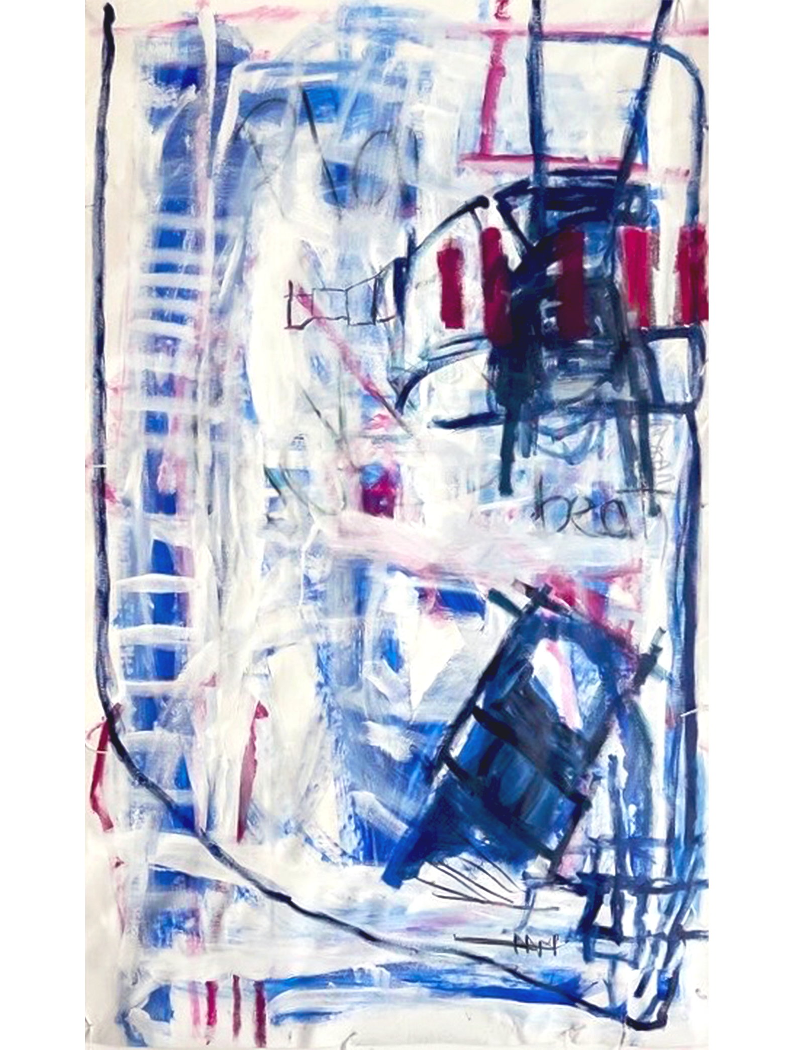 'Play the beat'. 2024
Mixed media on canvas