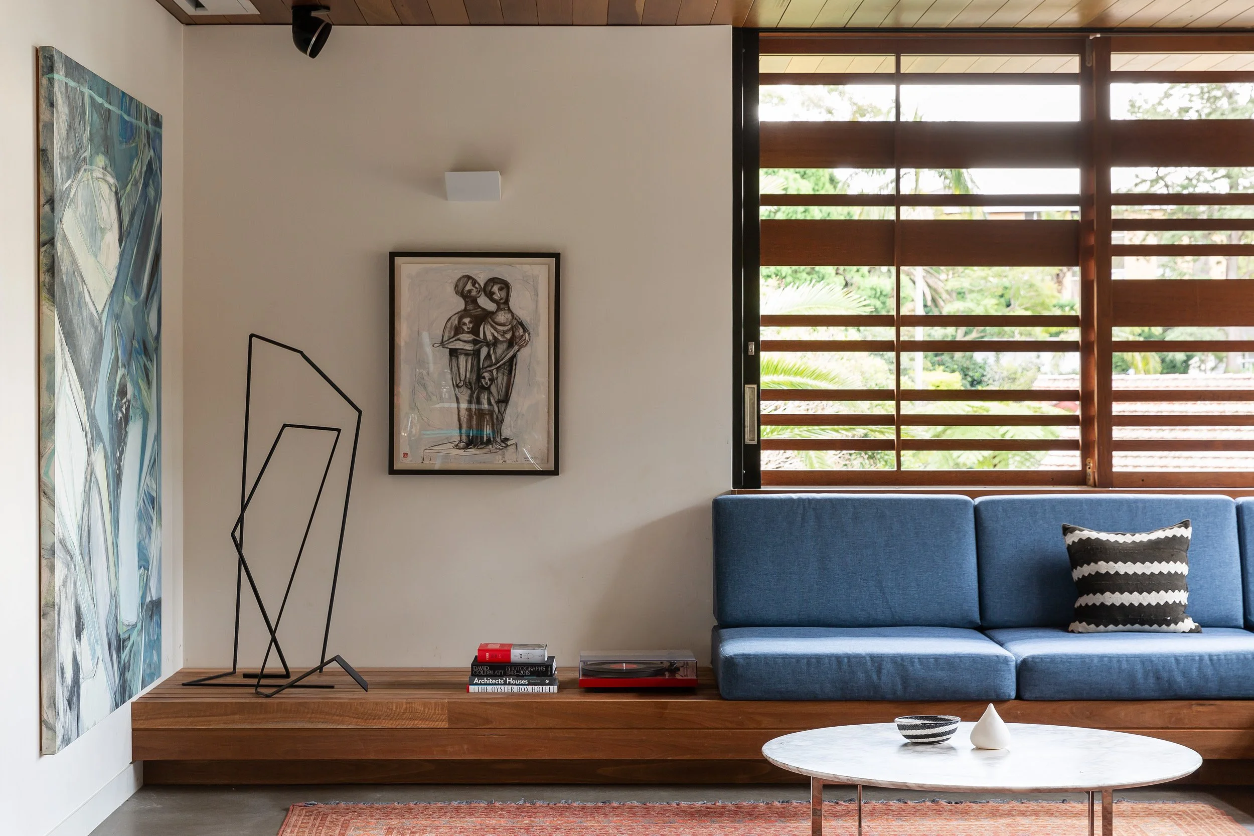 Architectural Dance. 2021
Two parts - H94 x W61 x D38cms
                       H128 x W45 x D56cms
Painted steel, space.
SOLD