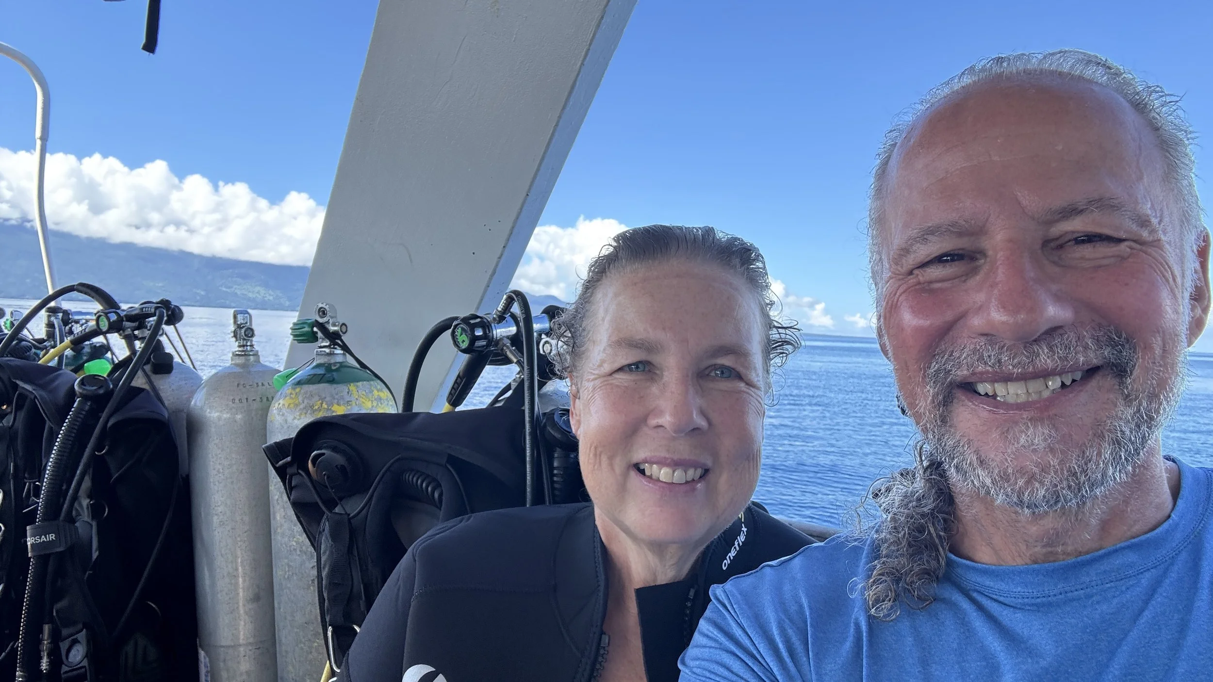 Happy to be diving again together after so many years