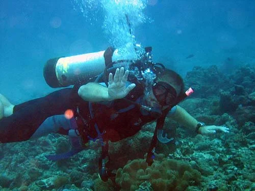 60 feet below sea level in the Seychelles