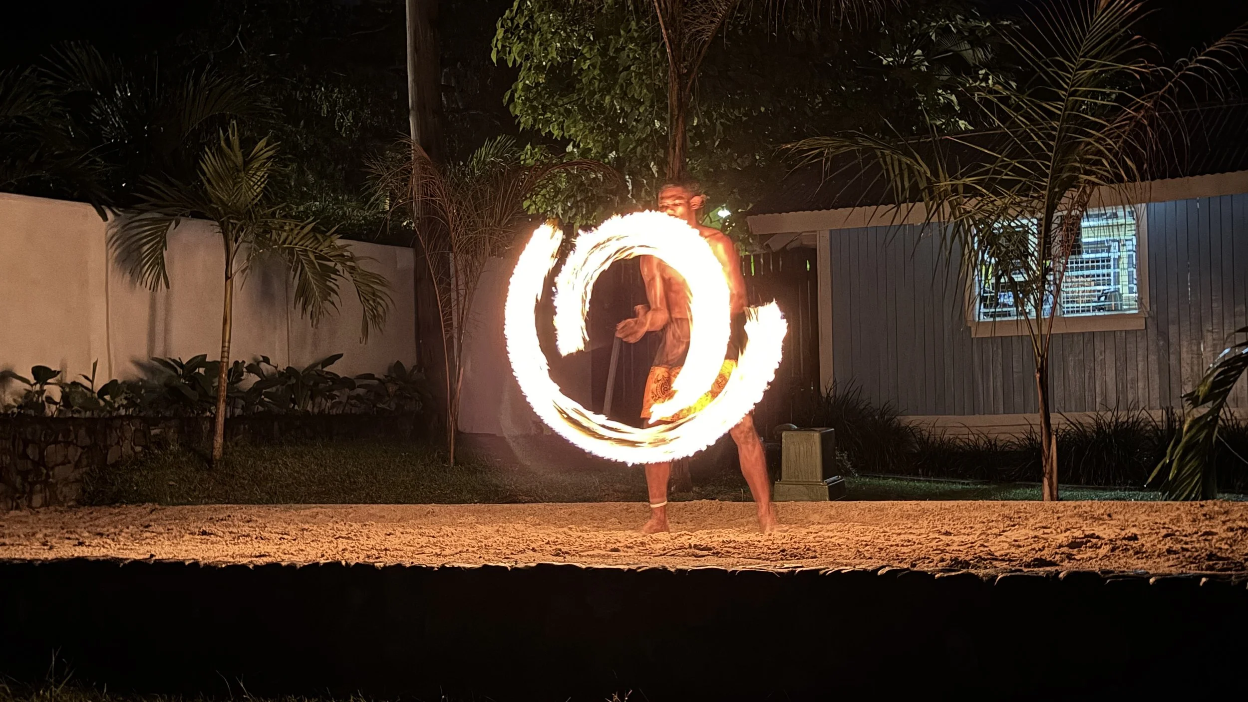 Including fire dances that were exciting