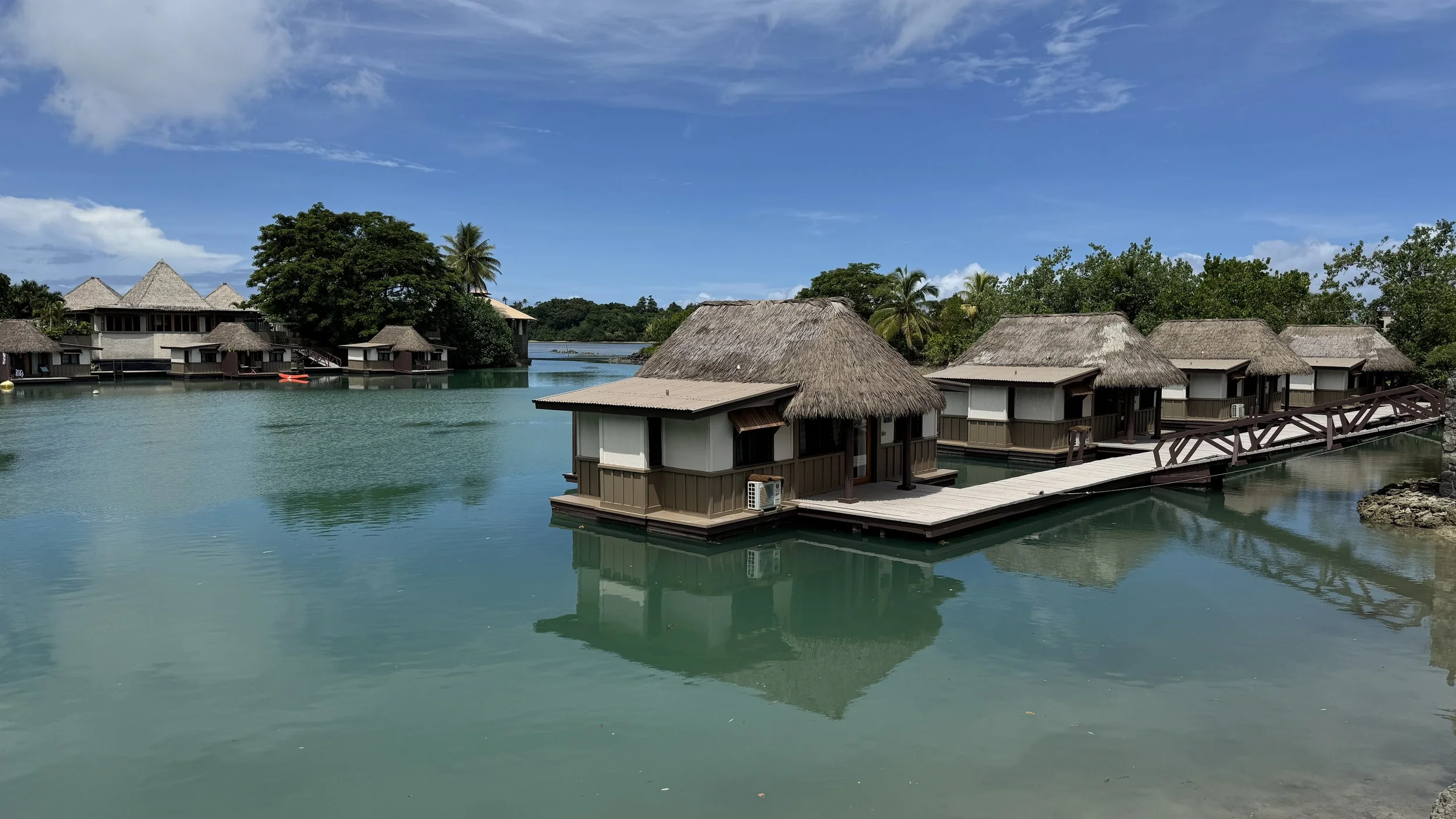 They have private rooms over the water