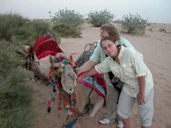 A camel trip outside Dubai, United Arab Emirates