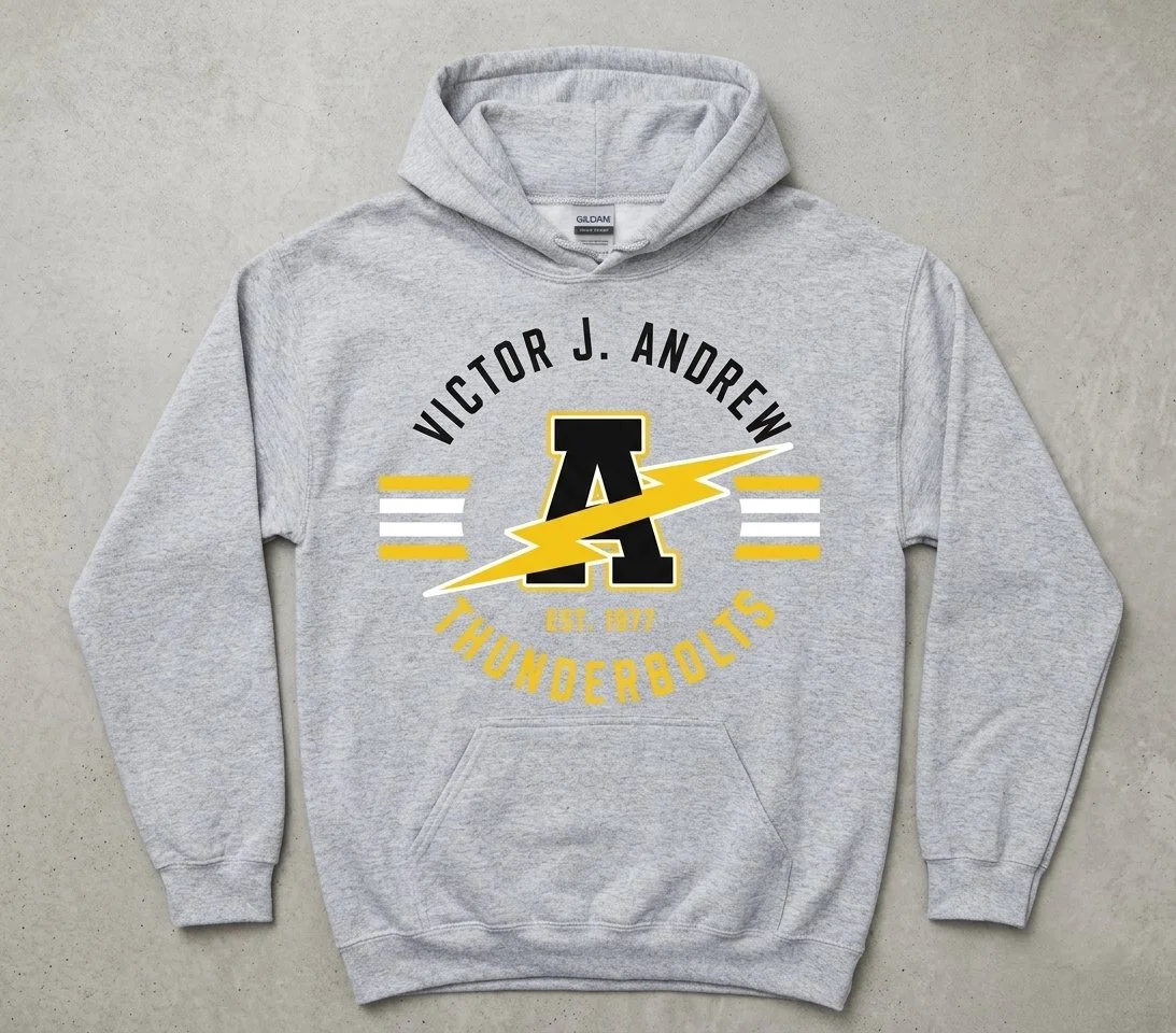 White & Gold Stripes Gray Hoodie 26-1