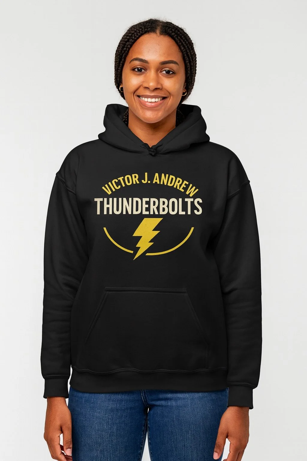 Victor J. Andrew Thunderbolts Vintage Hoodie