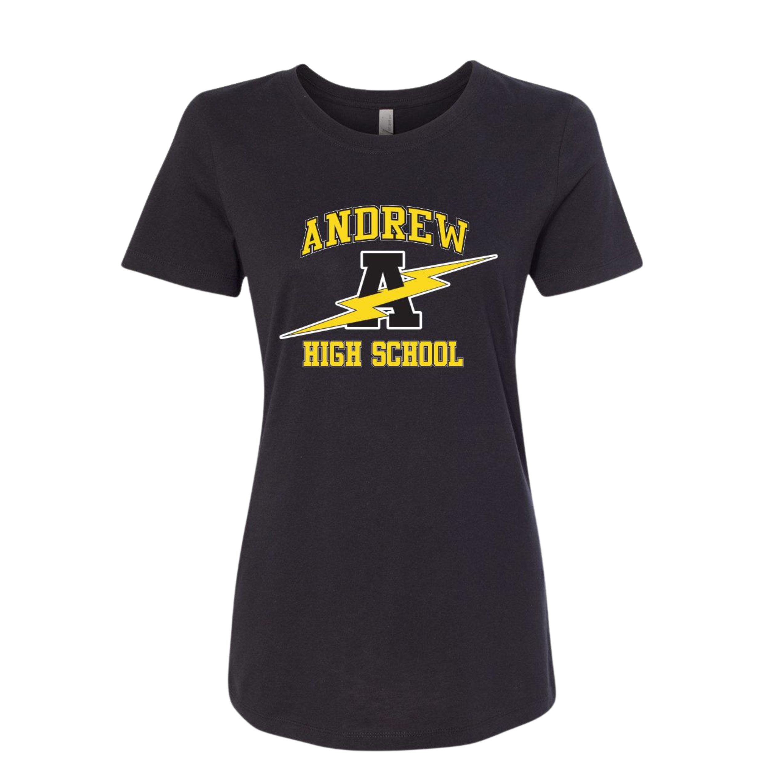Women Cut Andrew Logo Tee - Black_Gray.png