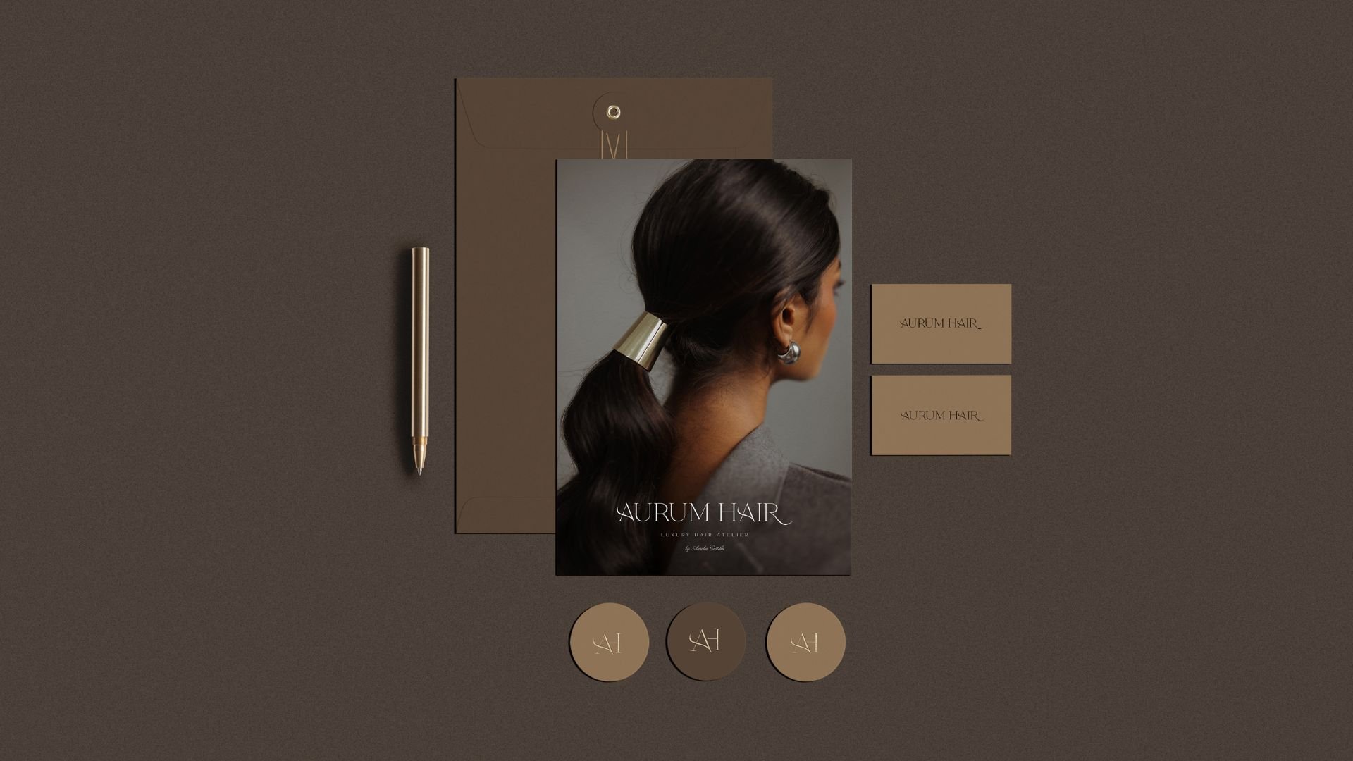 Classy and elegant visual identity for hair salon