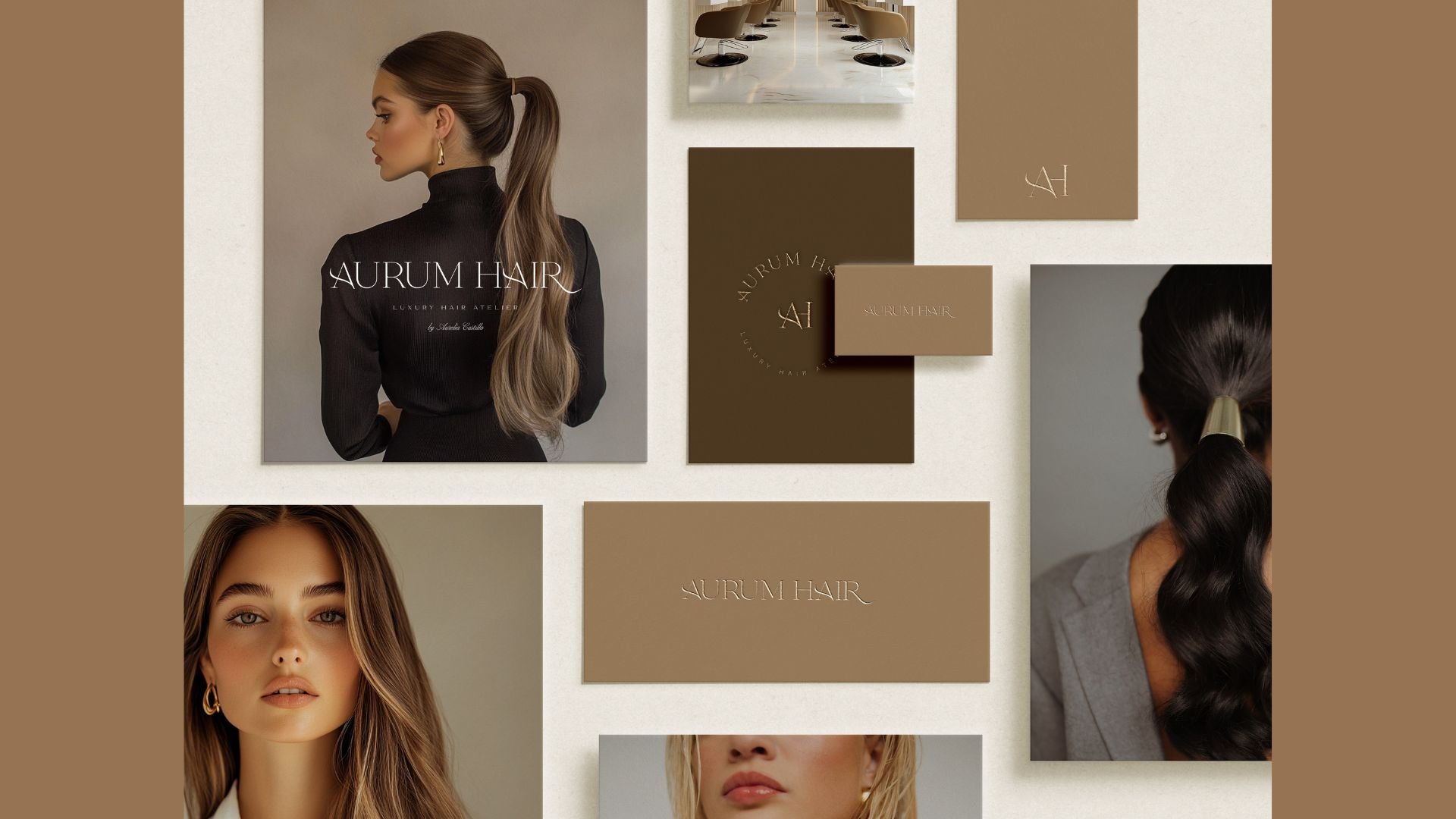 Visually stunning logo design for a boutique salon brand