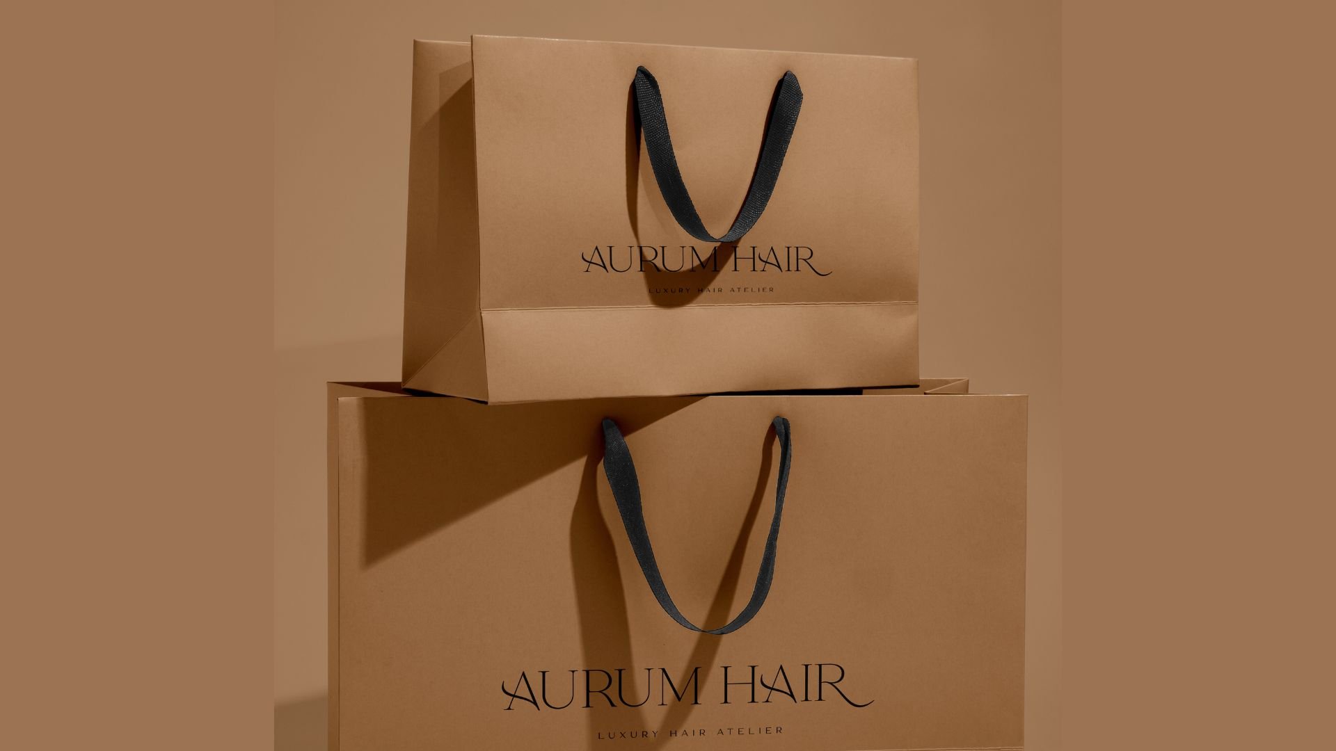 Minimalist and elegant logo design and visual identity for hair and beauty salon