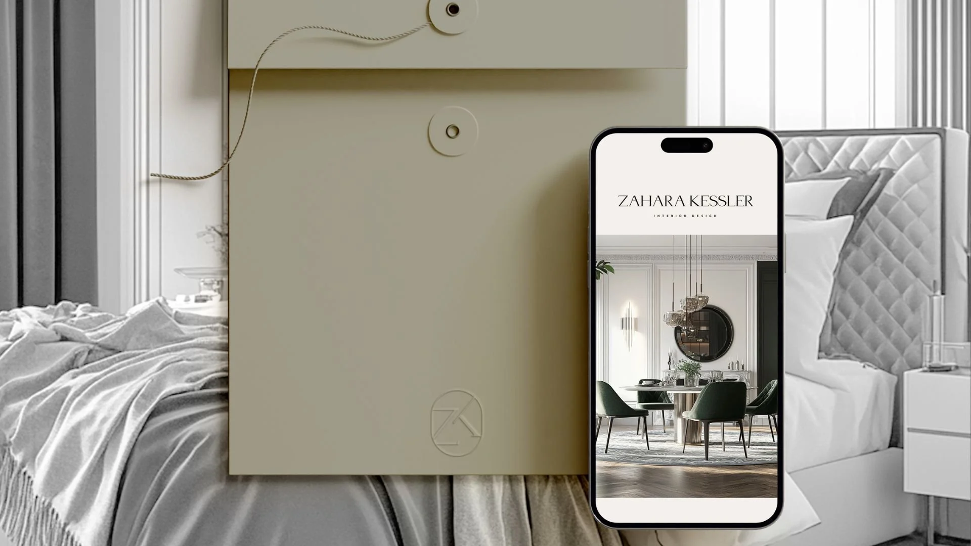 minimal branding and luxury logo design for interior design studio