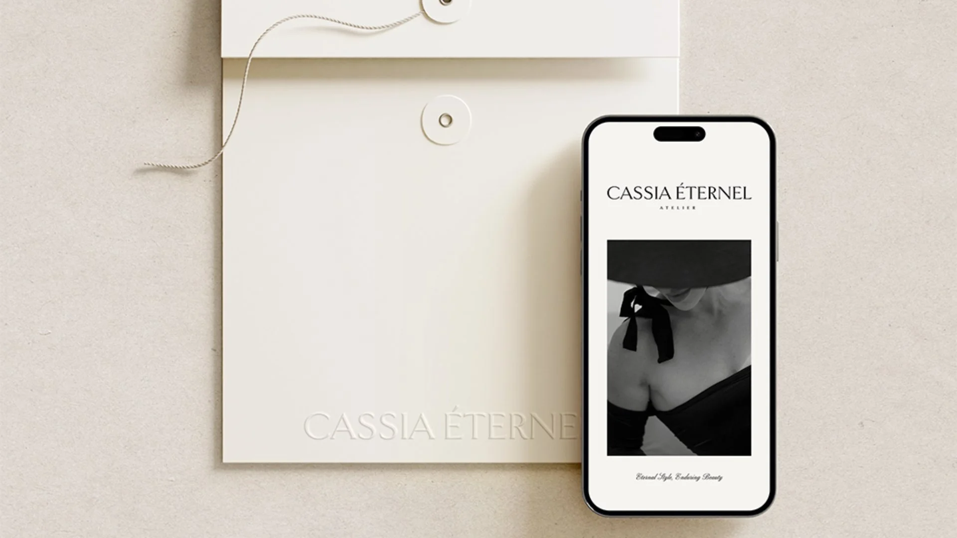 Modern yet timeless visual identity crafted for a premium fashion brand