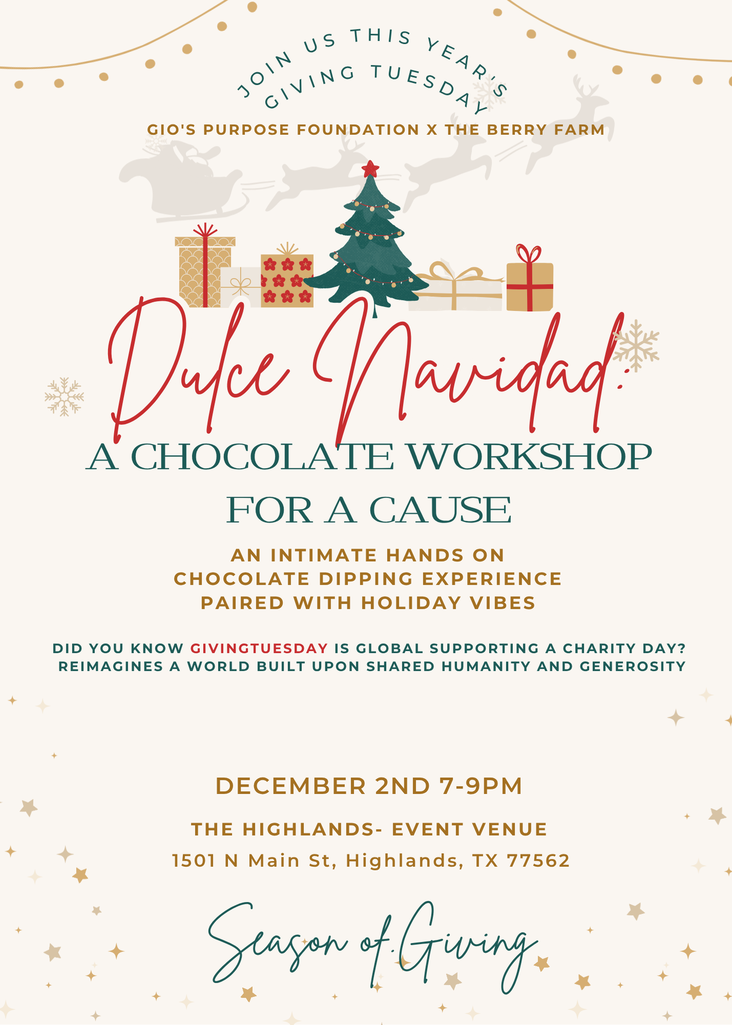 Dulce Navidad: A Chocolate Workshop for a Cause