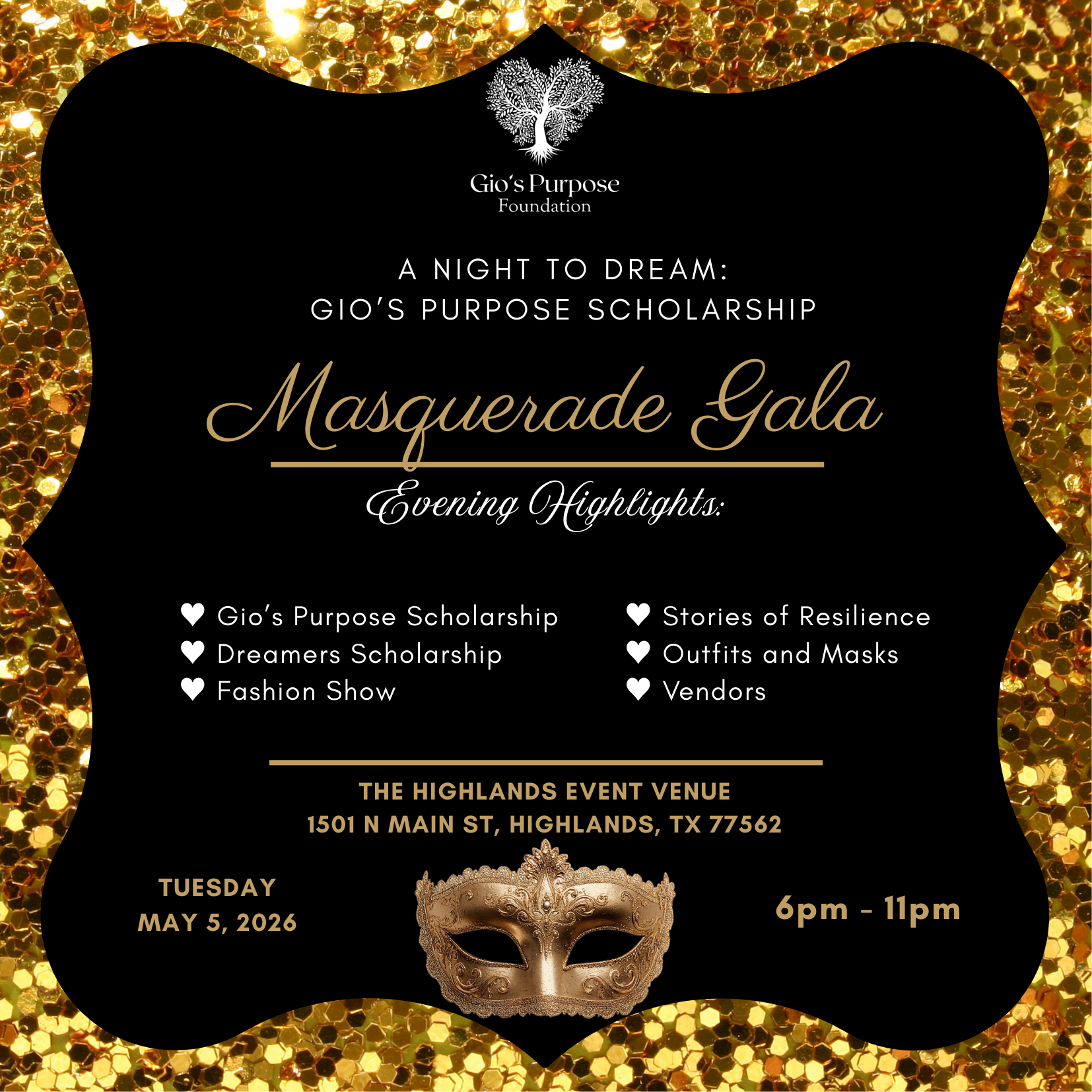 A Night to Dream: Gio's Purpose Scholarship Masquerade Gala 
