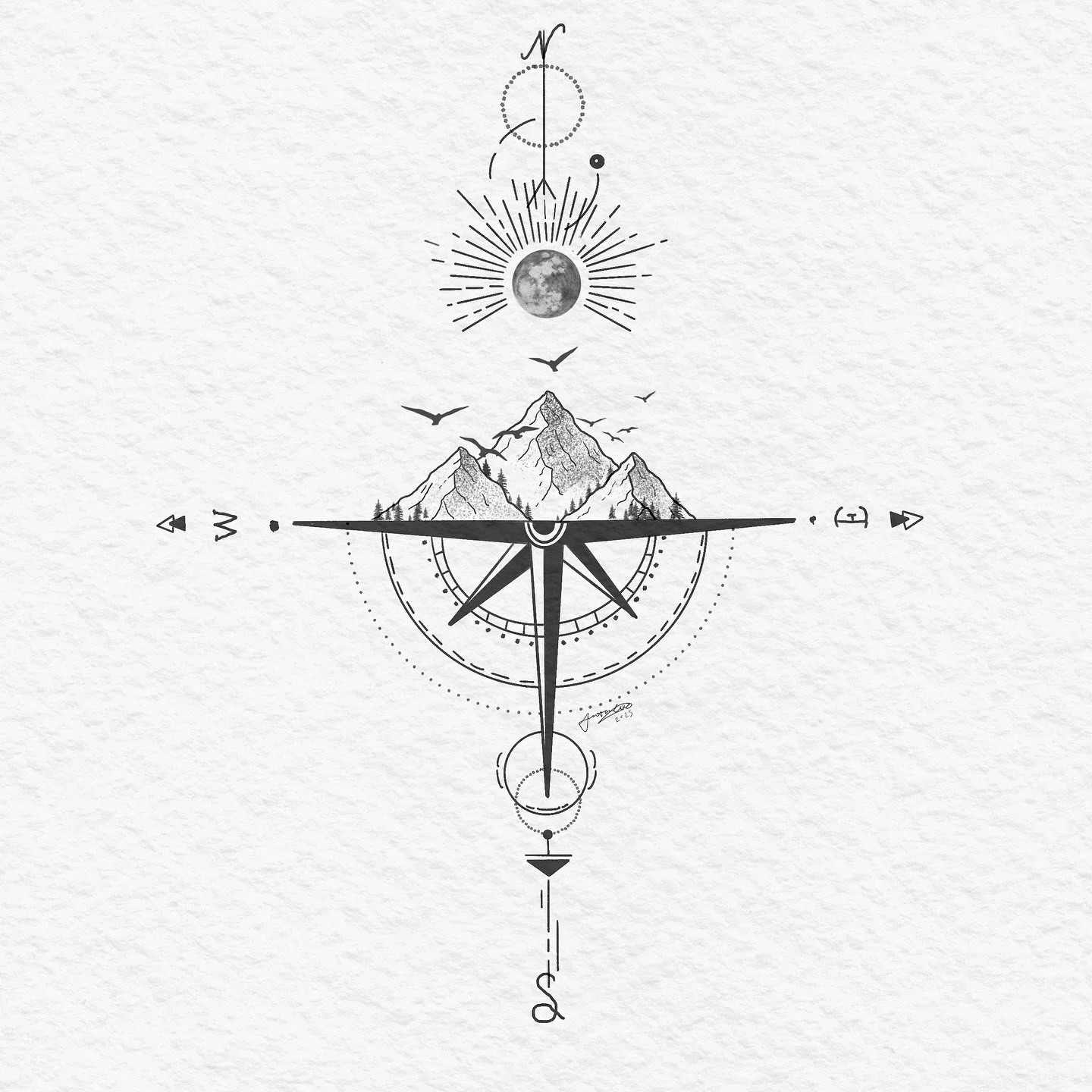 Introducing something new I&rsquo;ve been working on &mdash; a new art segment I like to call Ink Art.

The first piece in this series is titled &ldquo;Art Ink Compass&rdquo; &mdash; inspired by travel, exploring, and the journey life takes us on. It