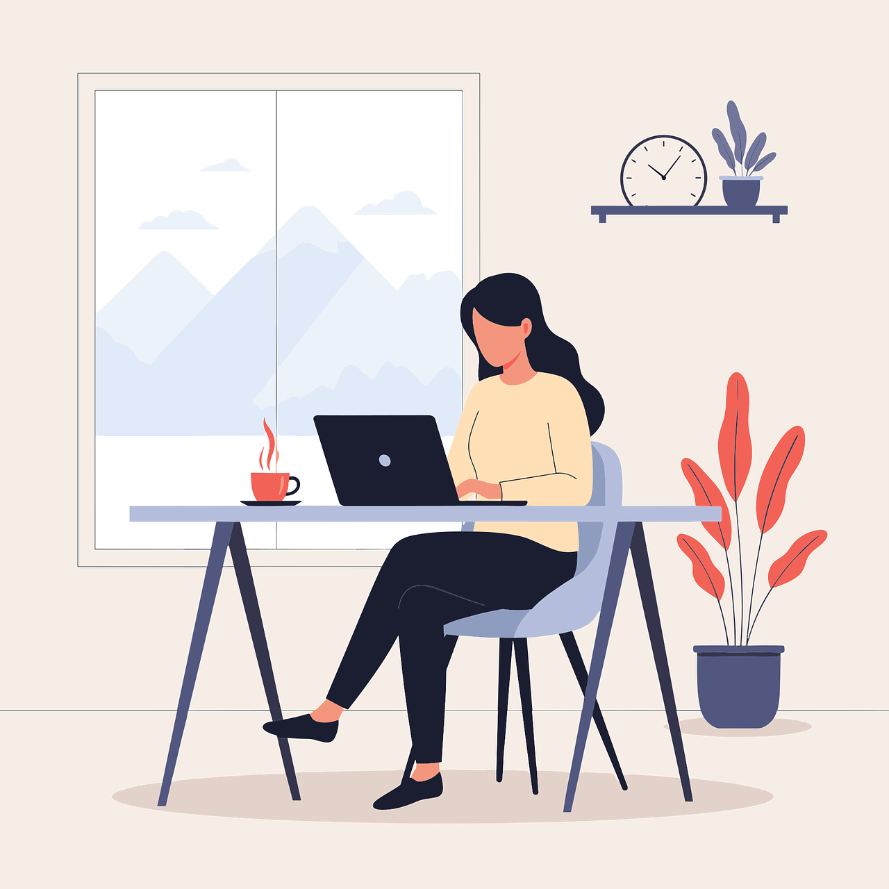 Speech language pathologist working on therapy planning and resources on a laptop