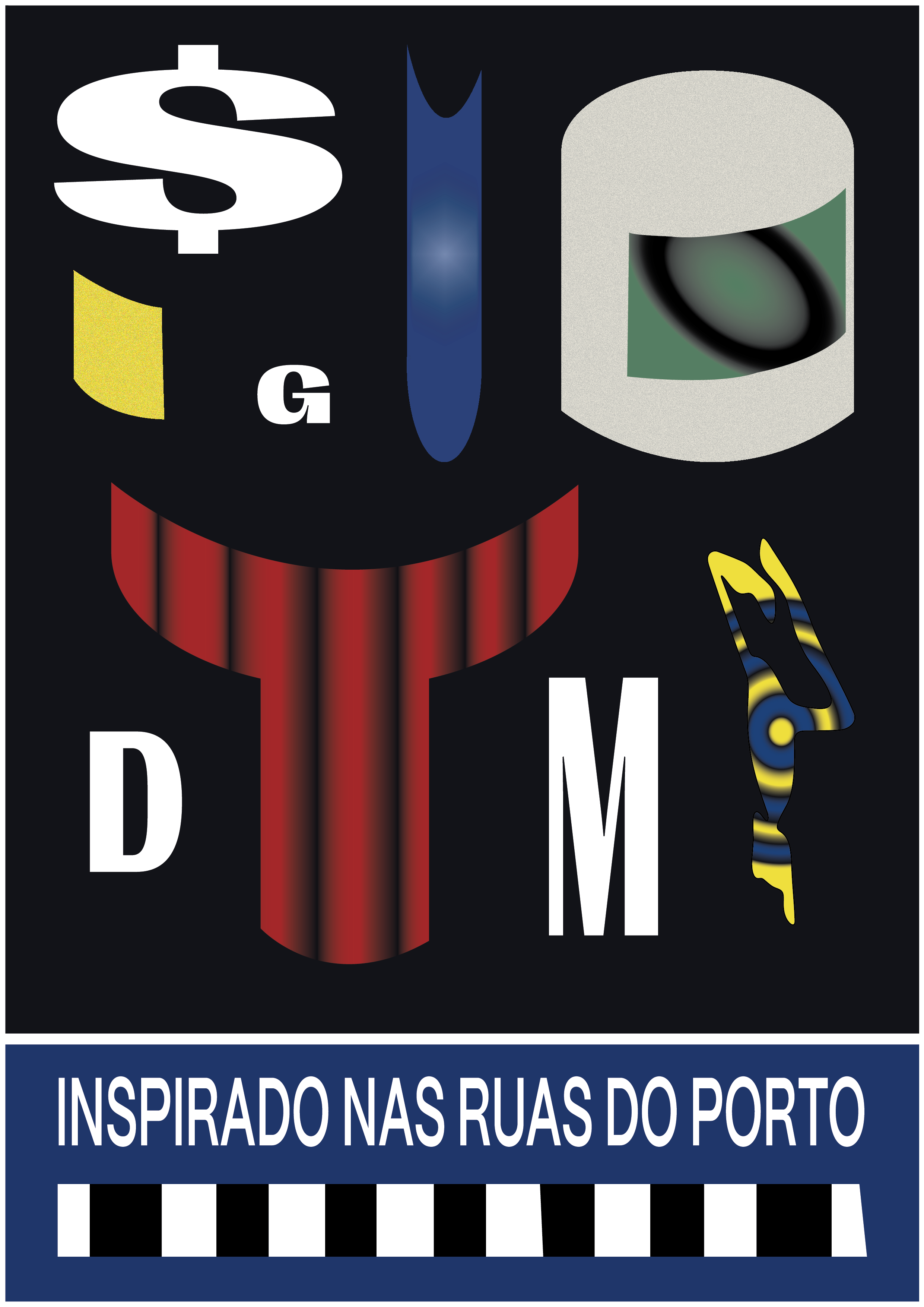 poster I designed inspired by Porto's streets