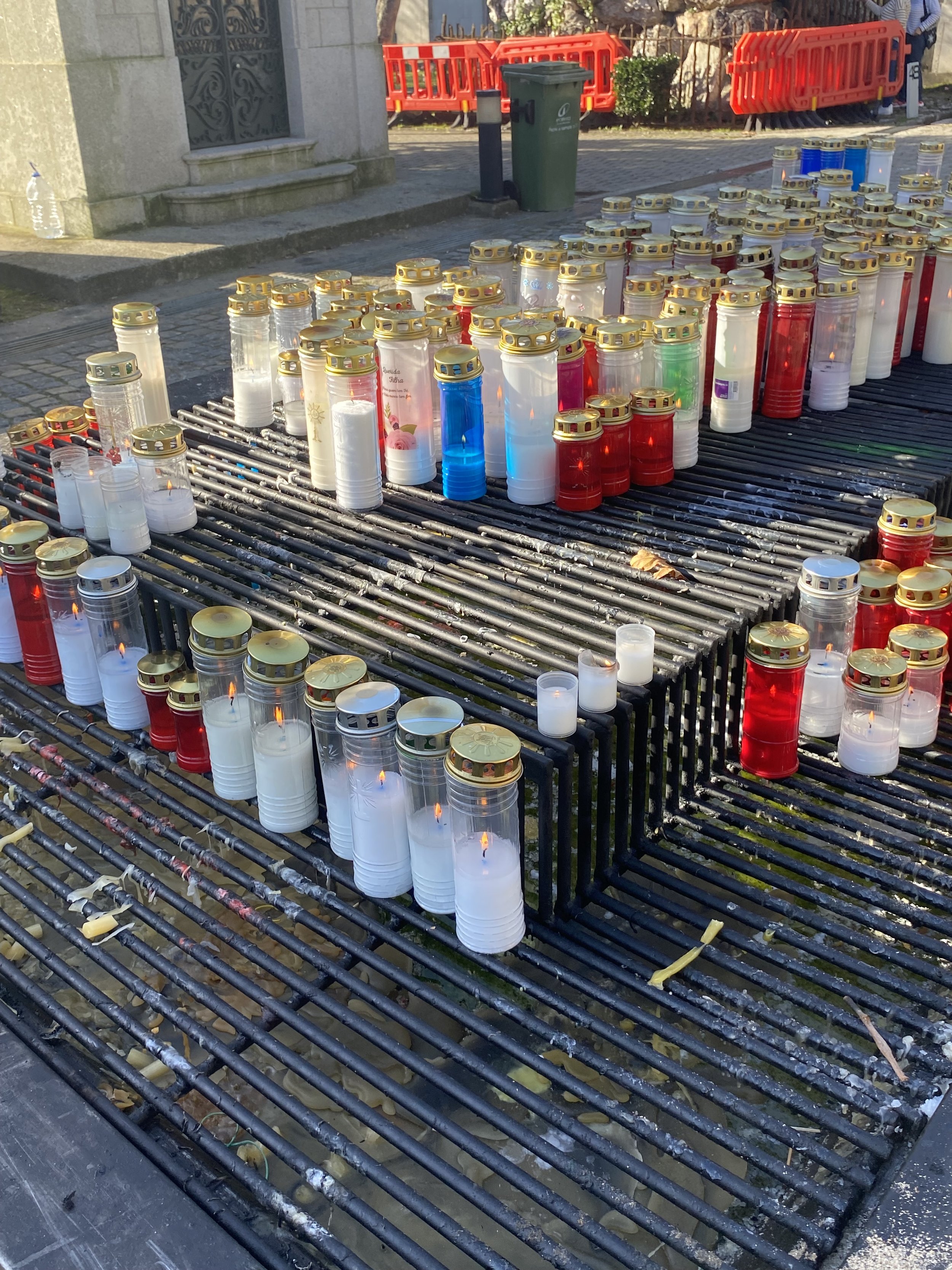 candles in the cemetery