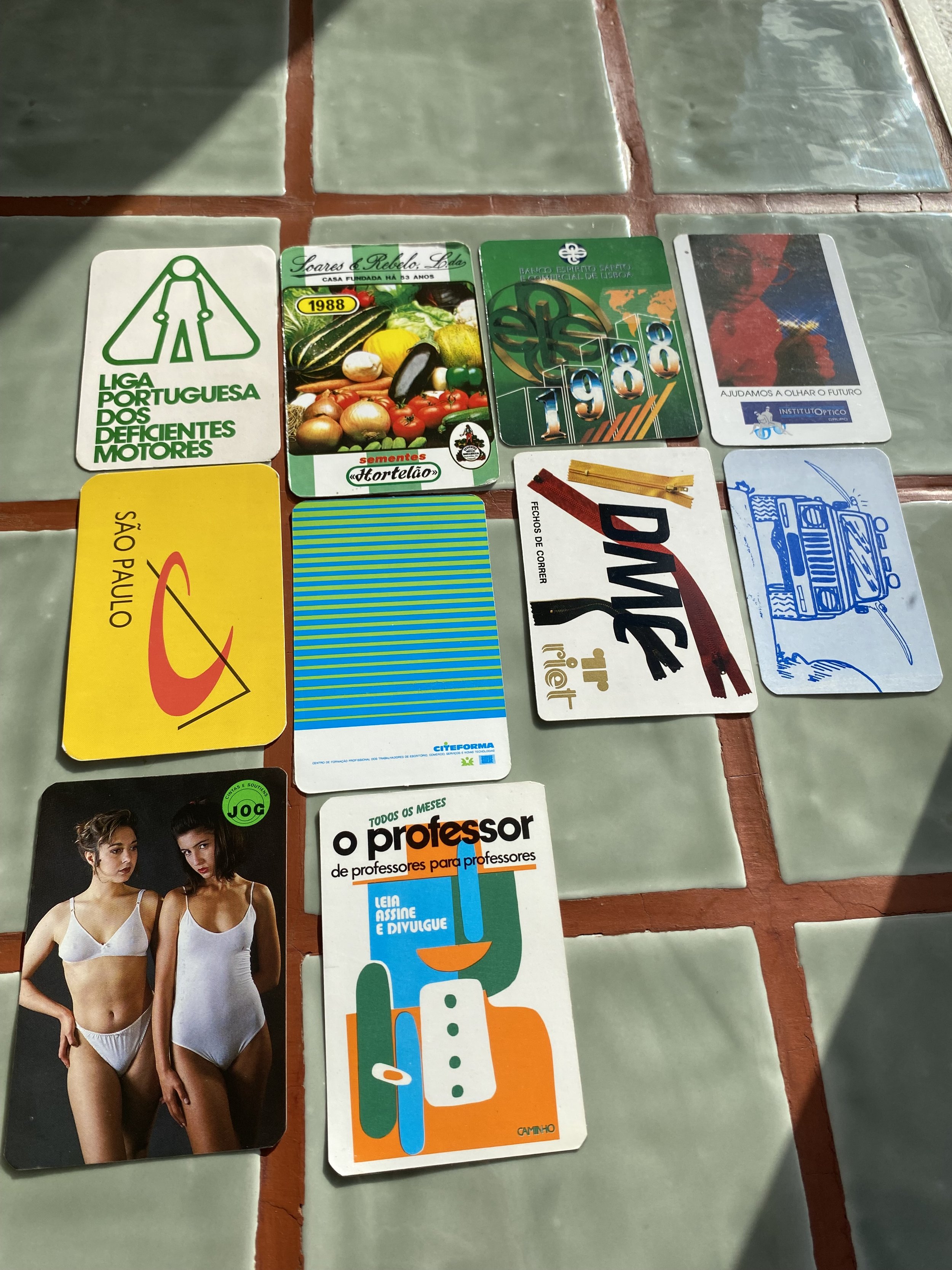 Cards I brought in Lisbon