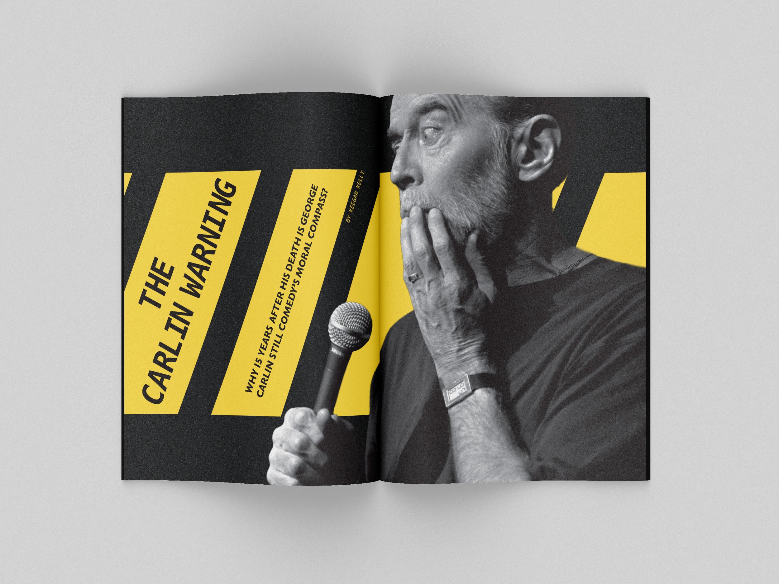 carlin magazine spread