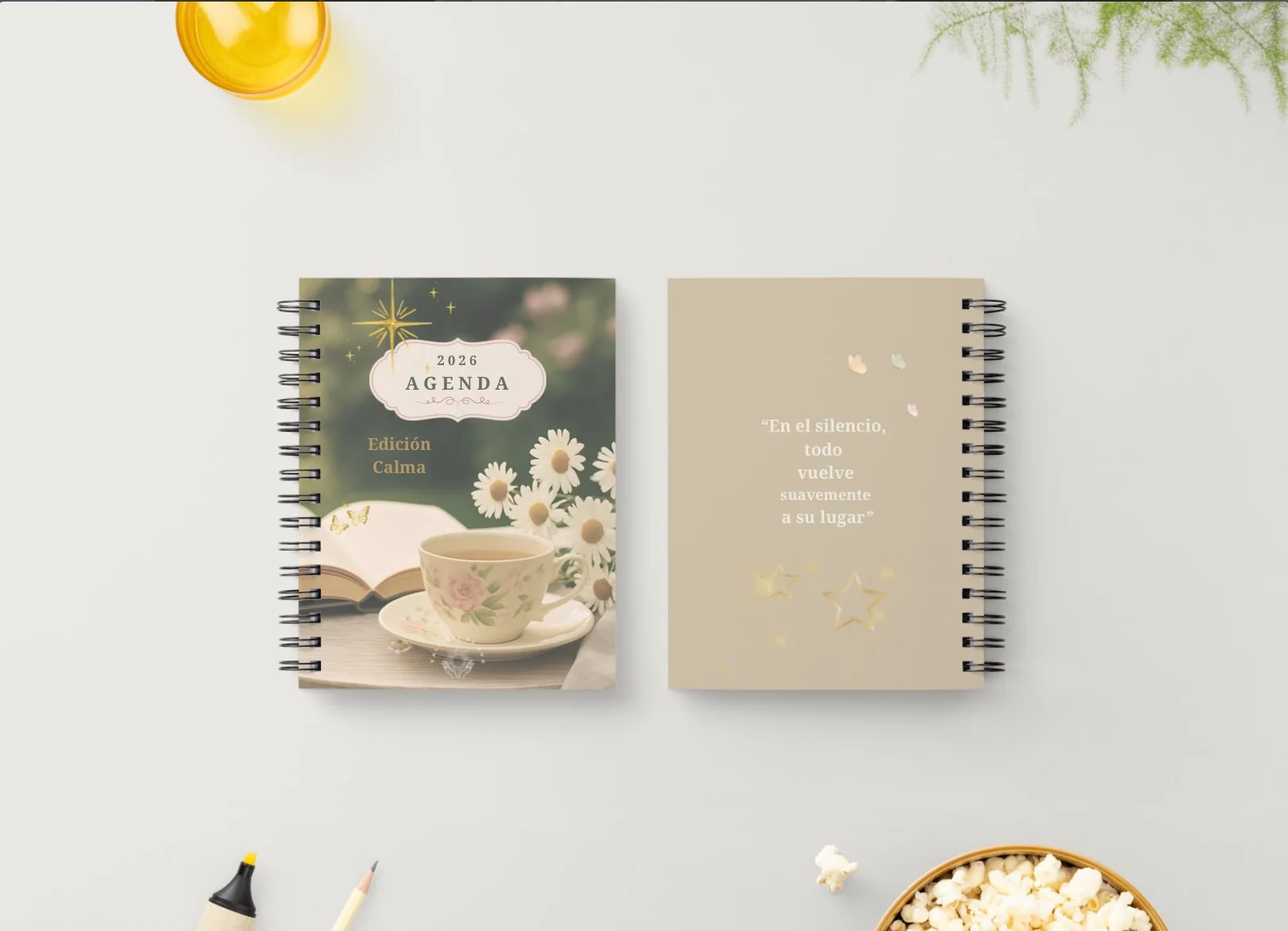 AGENDA 2026. EDICIÓN CALMA. ORGANIZACIÓN CONSCIENTE Y BIENESTAR