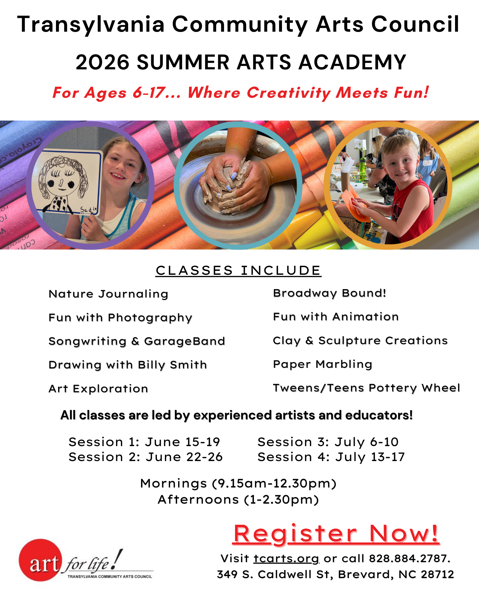 Summer Arts Academy - Session 2 (thru June 26)