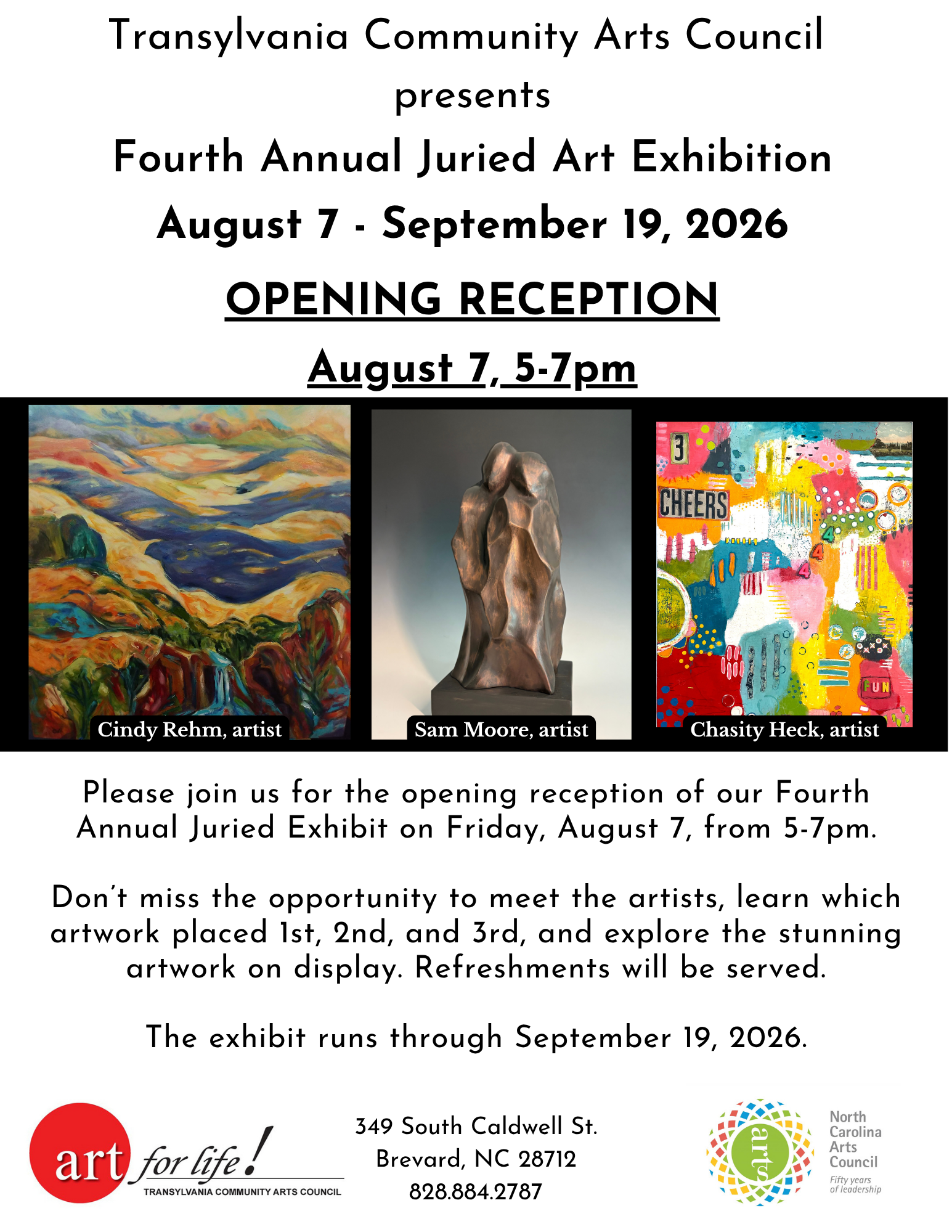 Fourth Annual Juried Exhibition Opening Reception