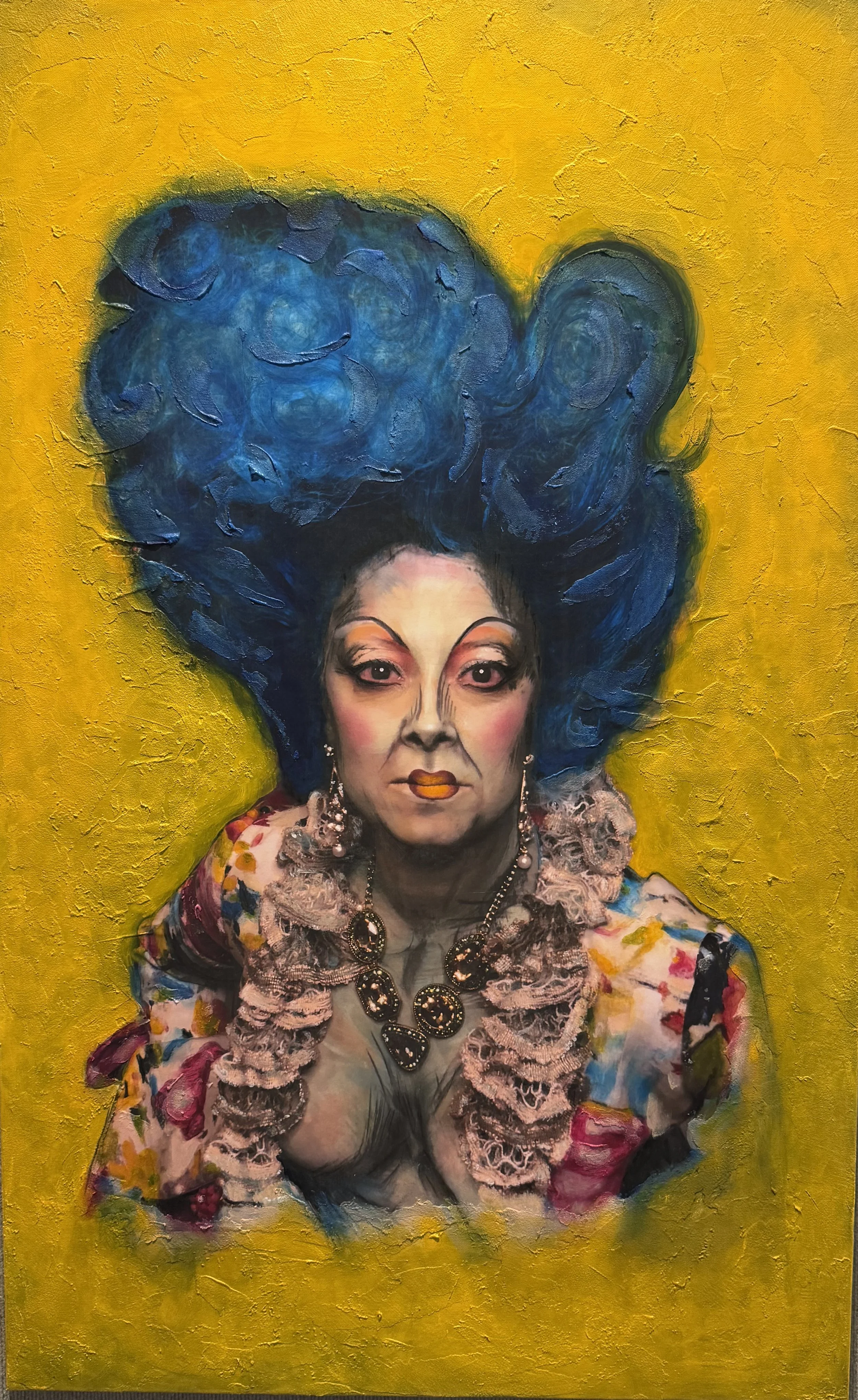 Portrait in Blu Reale