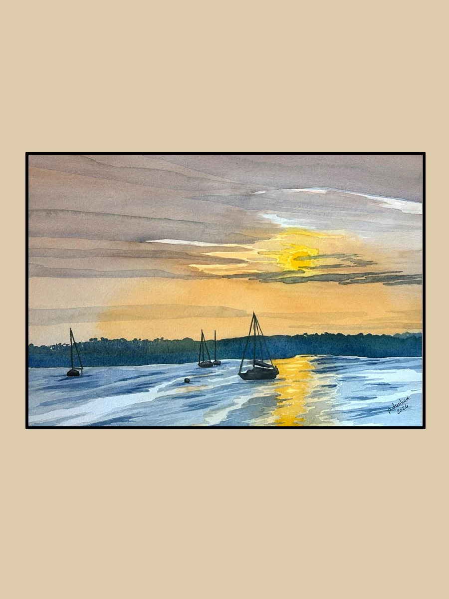 Sailboats at Sunset