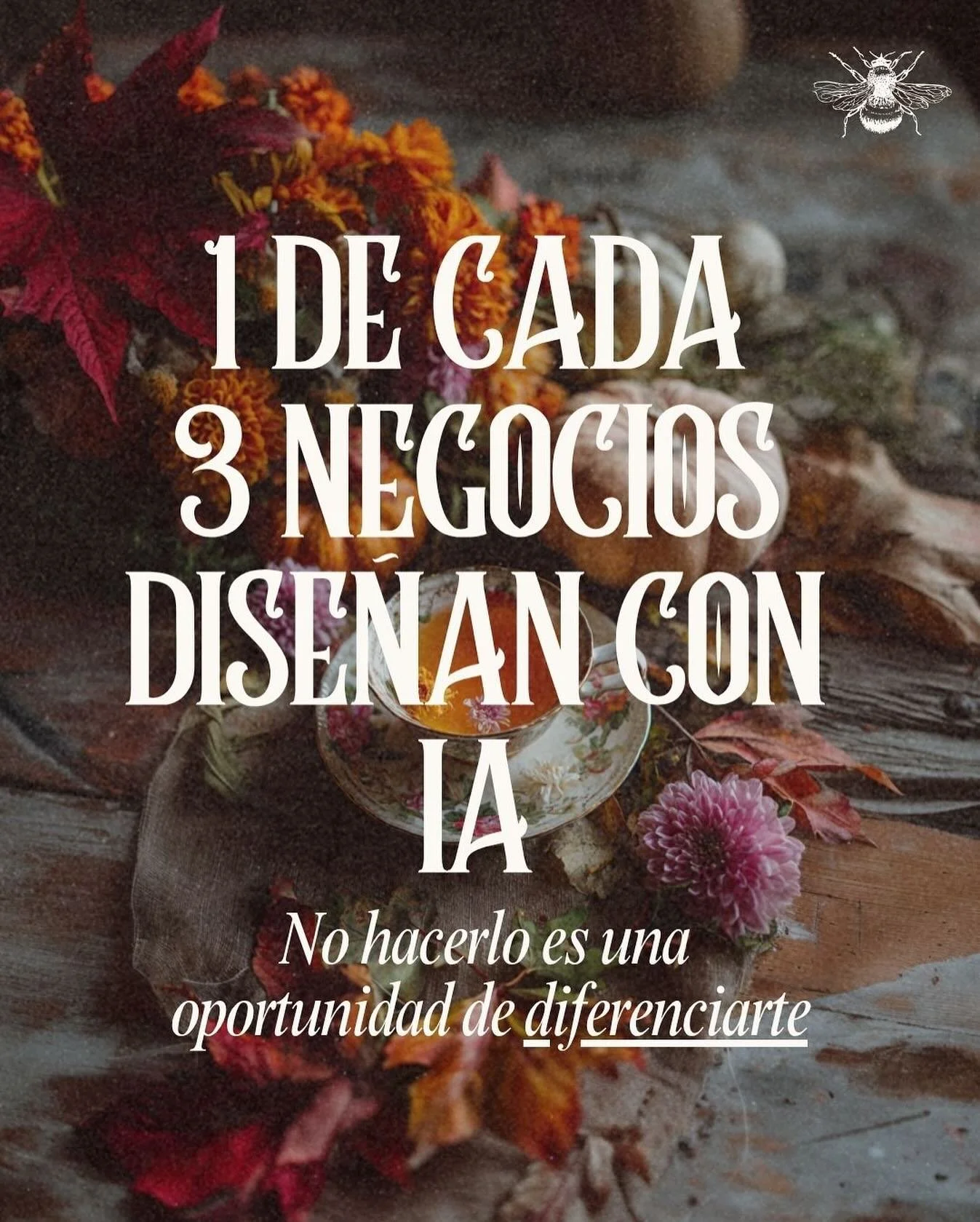 Te cuento por qu&eacute; esto es una ventaja para ti.
Las personas que dise&ntilde;an con IA est&aacute;n perdiendo la oportunidad de conectar realmente.
Si eres artesana, terapeuta o tu fuerte es el servicio 1 a 1 con las personas, usar la IA lanza 