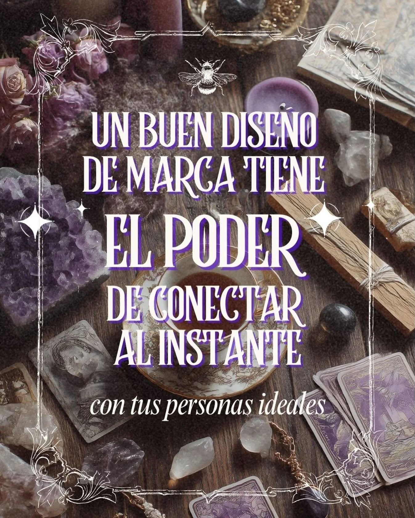 Y si es un dise&ntilde;o de marca m&iacute;stica, &iexcl;mucho m&aacute;s! Reserva conmigo una de las plazas para crear tu imagen de marca m&iacute;stica.

A veces, cuando se inicia un proyecto, se le resta importancia al dise&ntilde;o de la marca, a