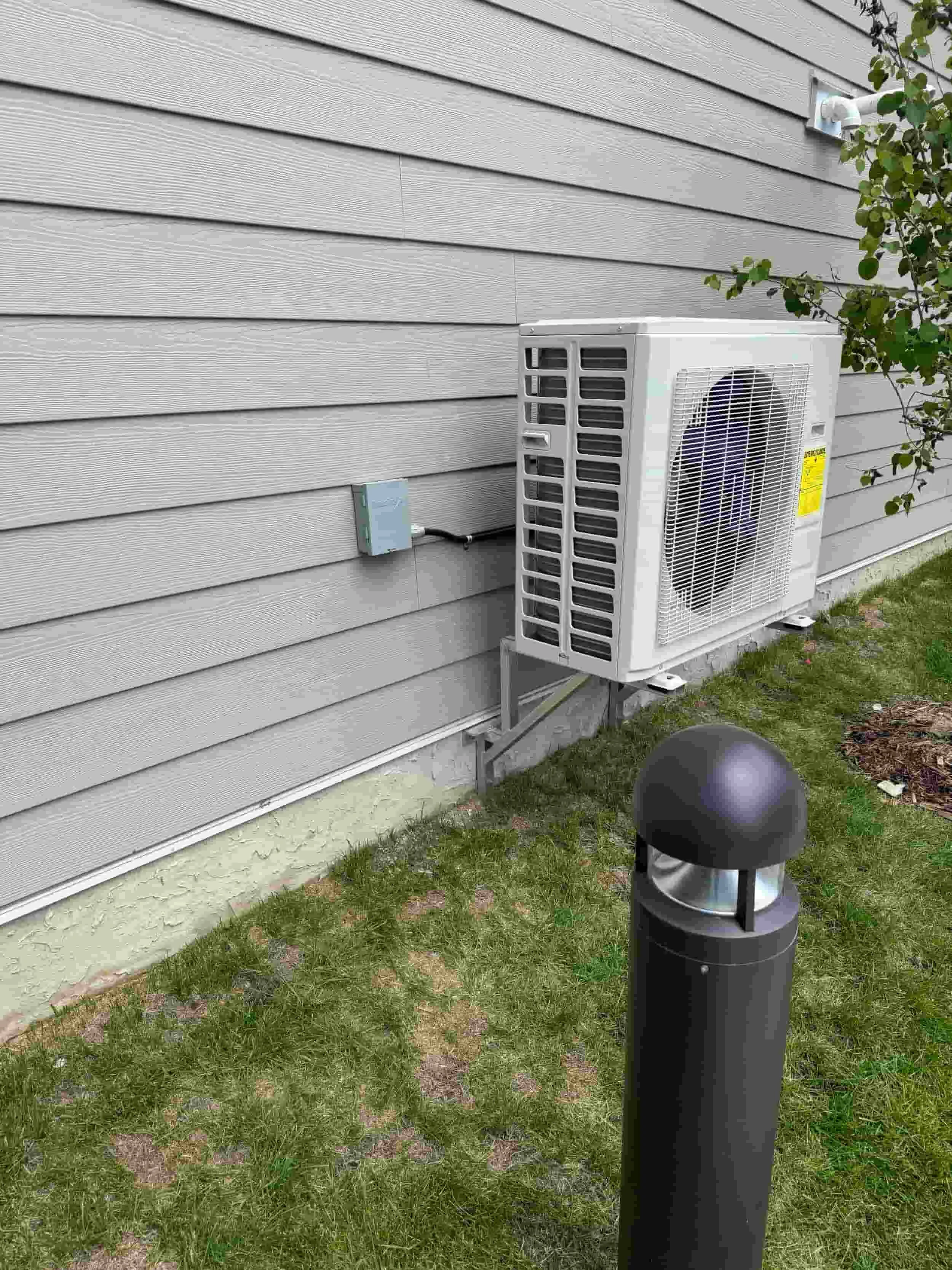 Air conditioner electrical wiring and dedicated circuit installation in Calgary by FuseSmart Electric.