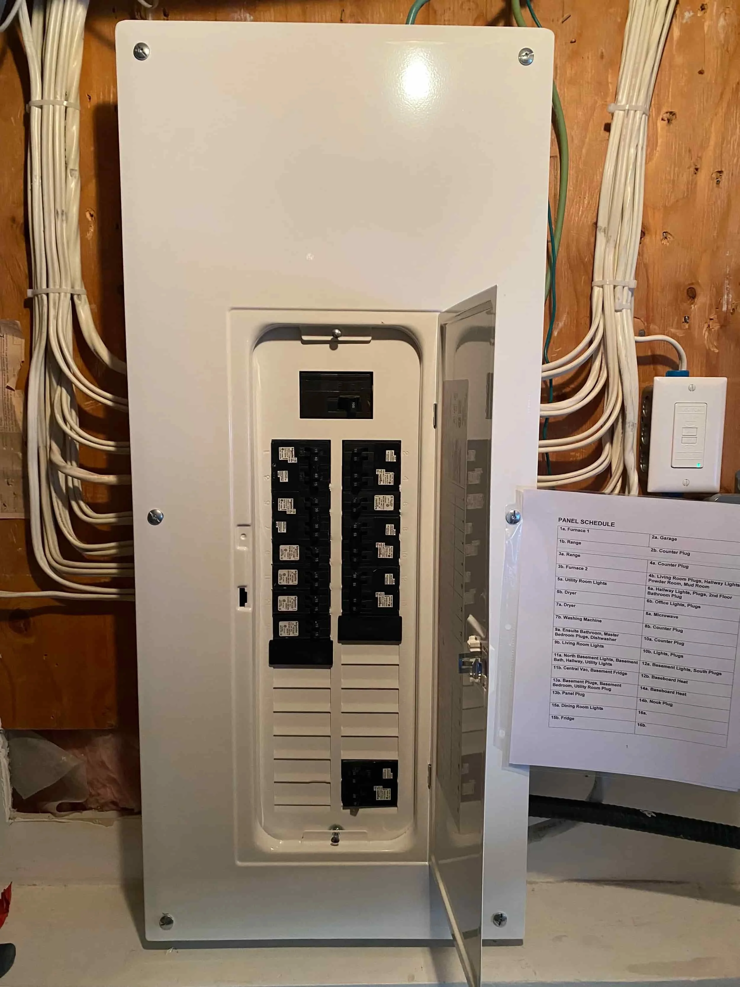 100 amp breaker panel replacement completed by FuseSmart Electric in Calgary.