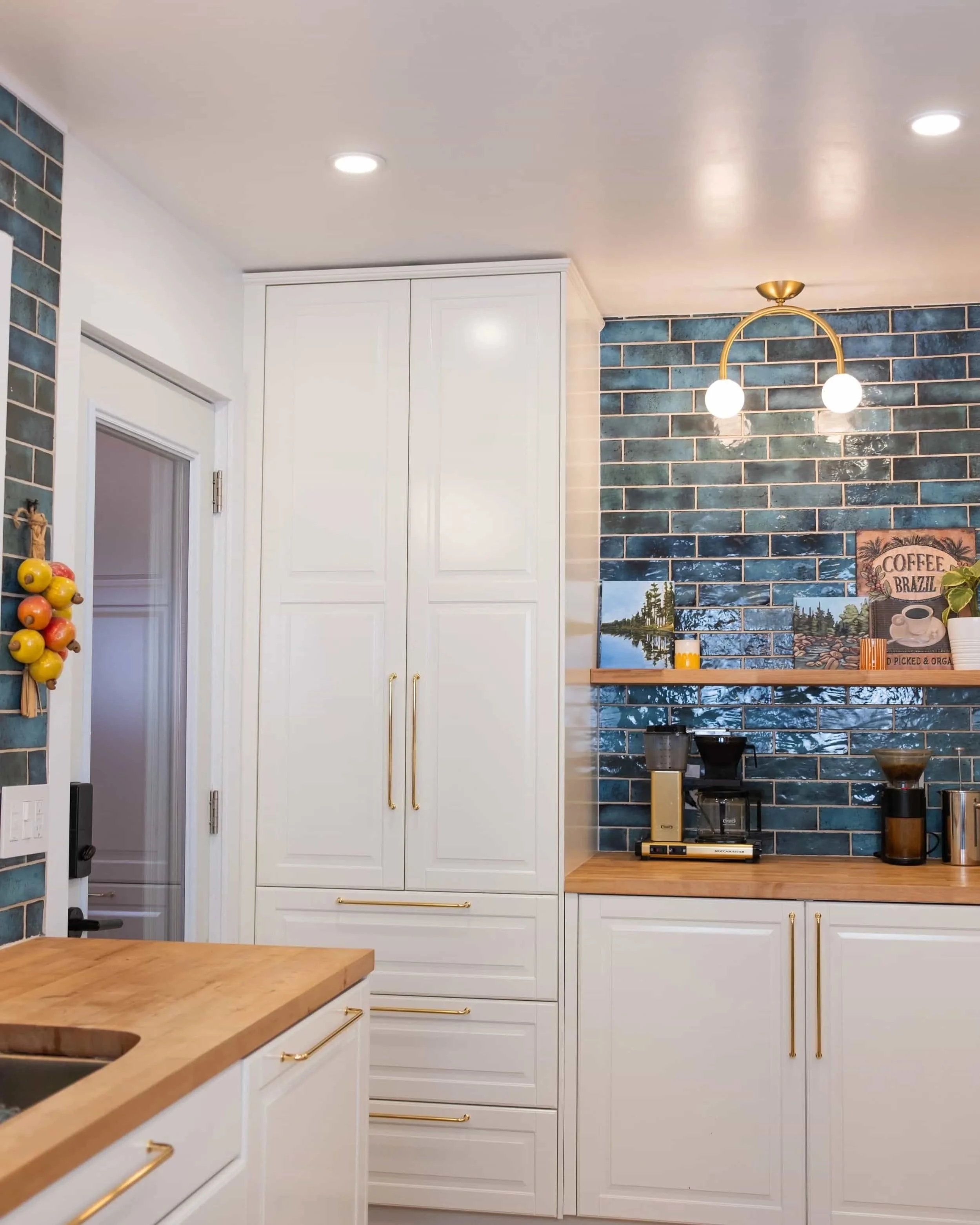 Kitchen pot light installation during a kitchen renovation in Calgary by FuseSmart Electric. 