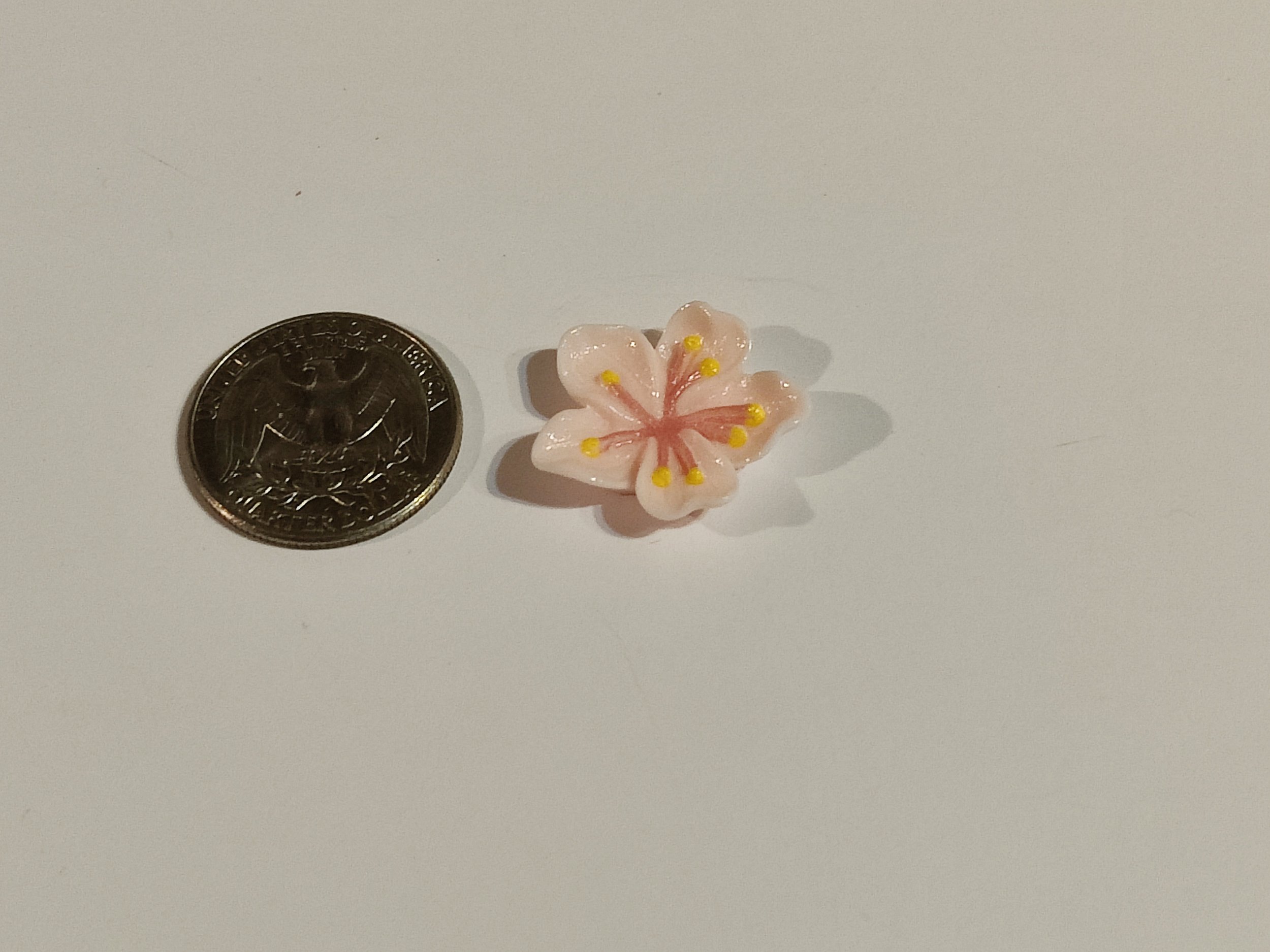Pink Cherry Blossom Flatback