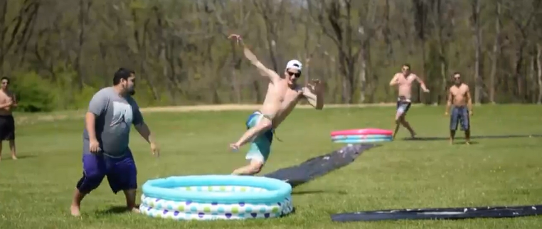 Student Ministry Slip & Slide Kickball Party