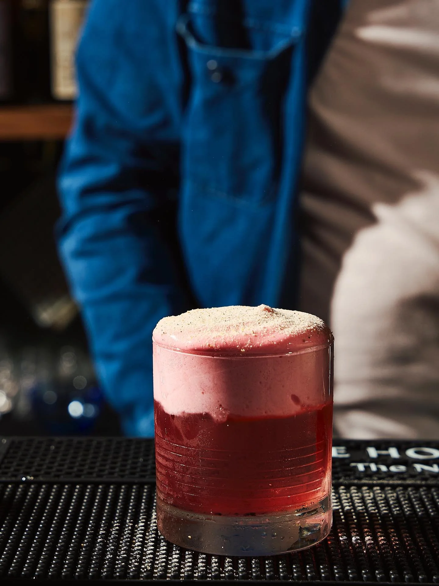 Oops All Berries

Gin, Shōchū, Raspberry, Blueberry, Strawberry,  Lemon, Hibiscus, Houji Kukicha, Toasted Cereal Milk

What started as a playful riff&mdash;&ldquo;Clover Club milk punch, but not a Clover Club&rdquo;&mdash;turned into something far mo