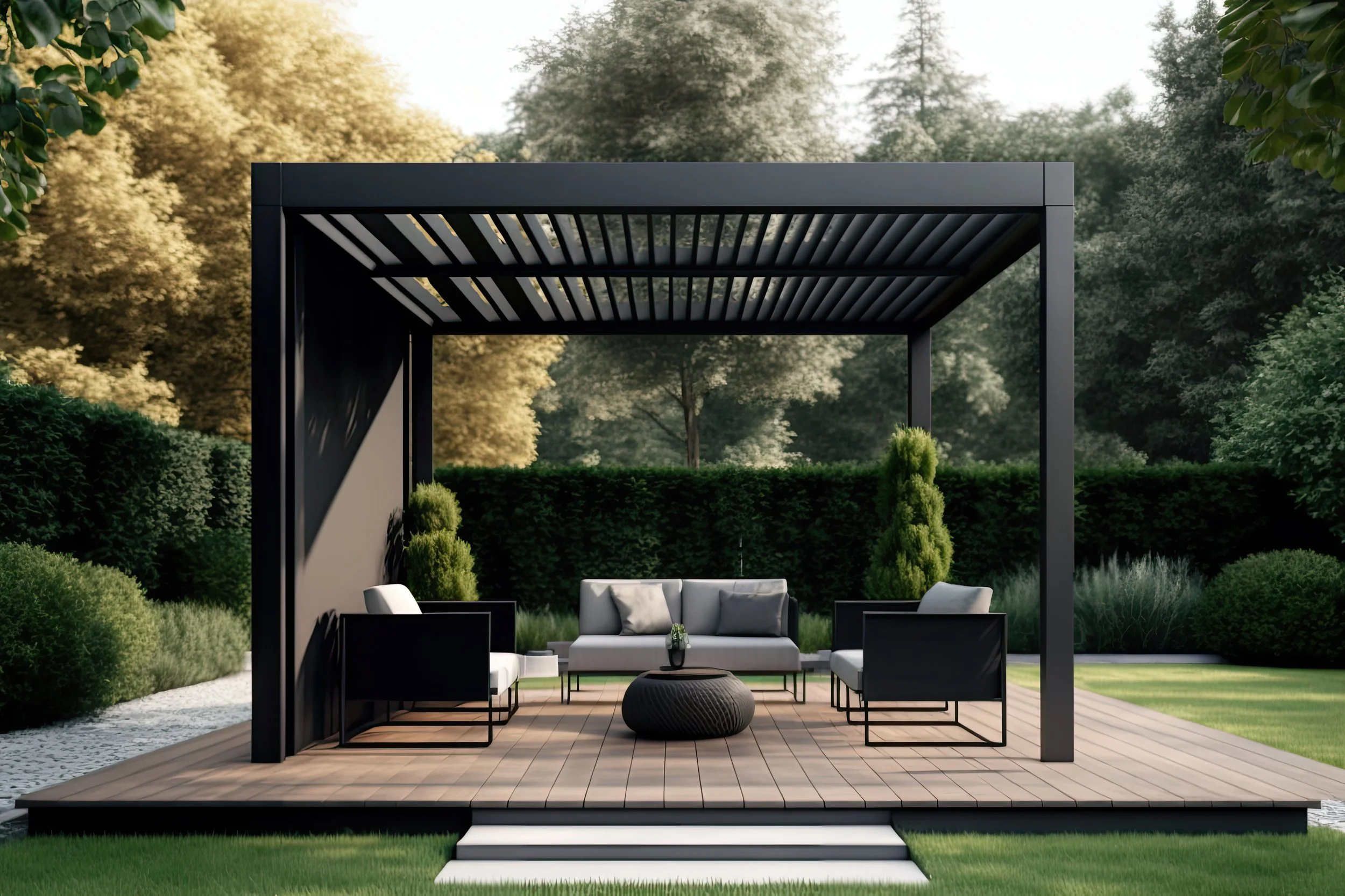 Installation de pergola bioclimatique Évreux