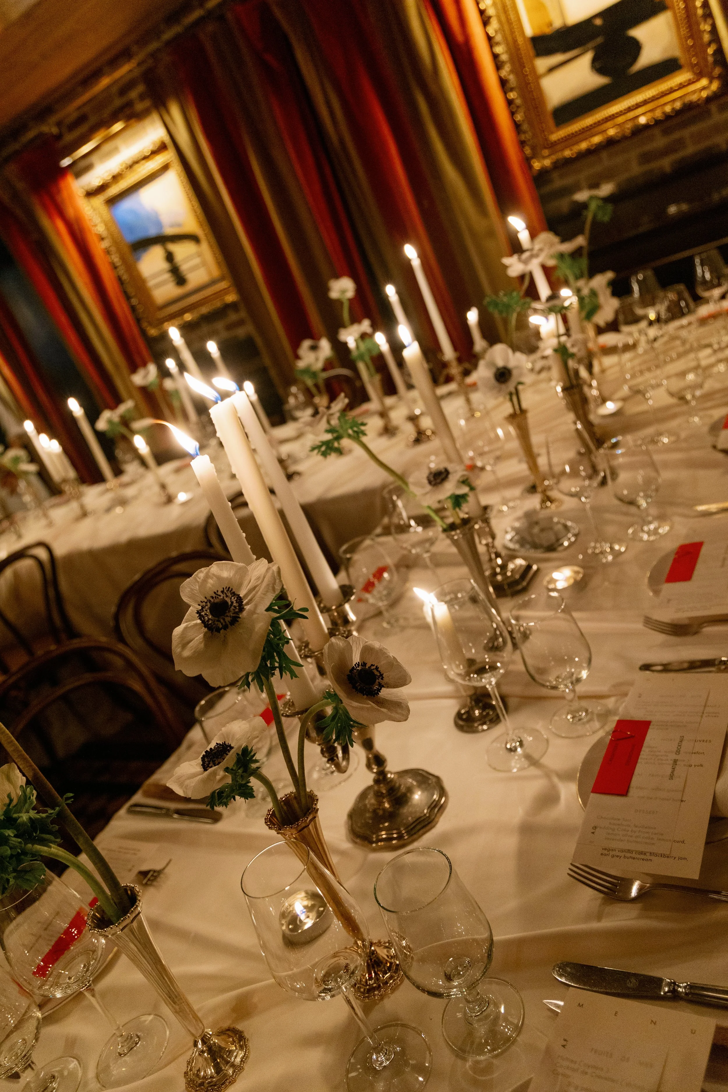 Table Styling & Linen Drapery at Hotel Chelsea, NYC