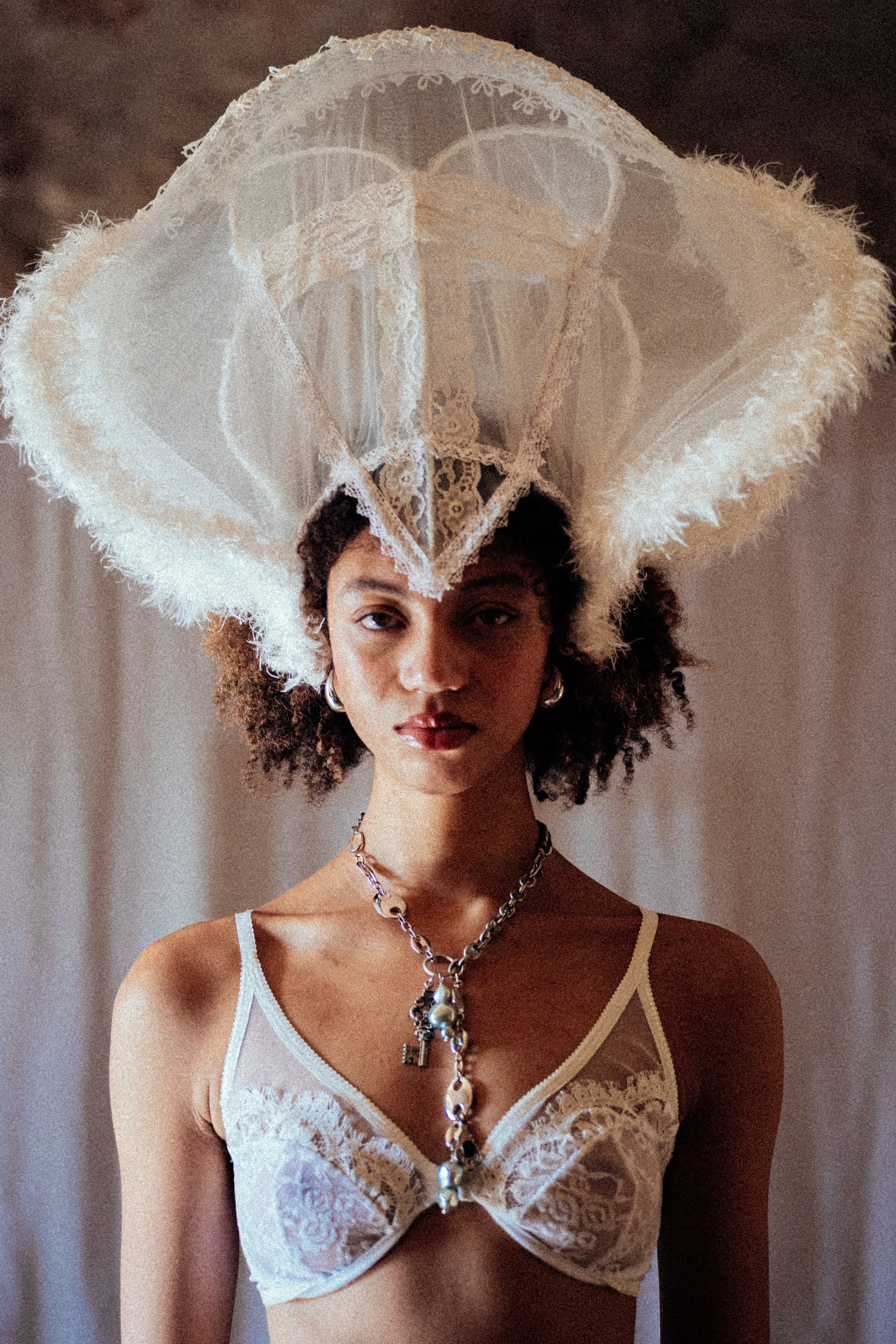 Rubea Veil, Penelope Bralette, Joie Necklace