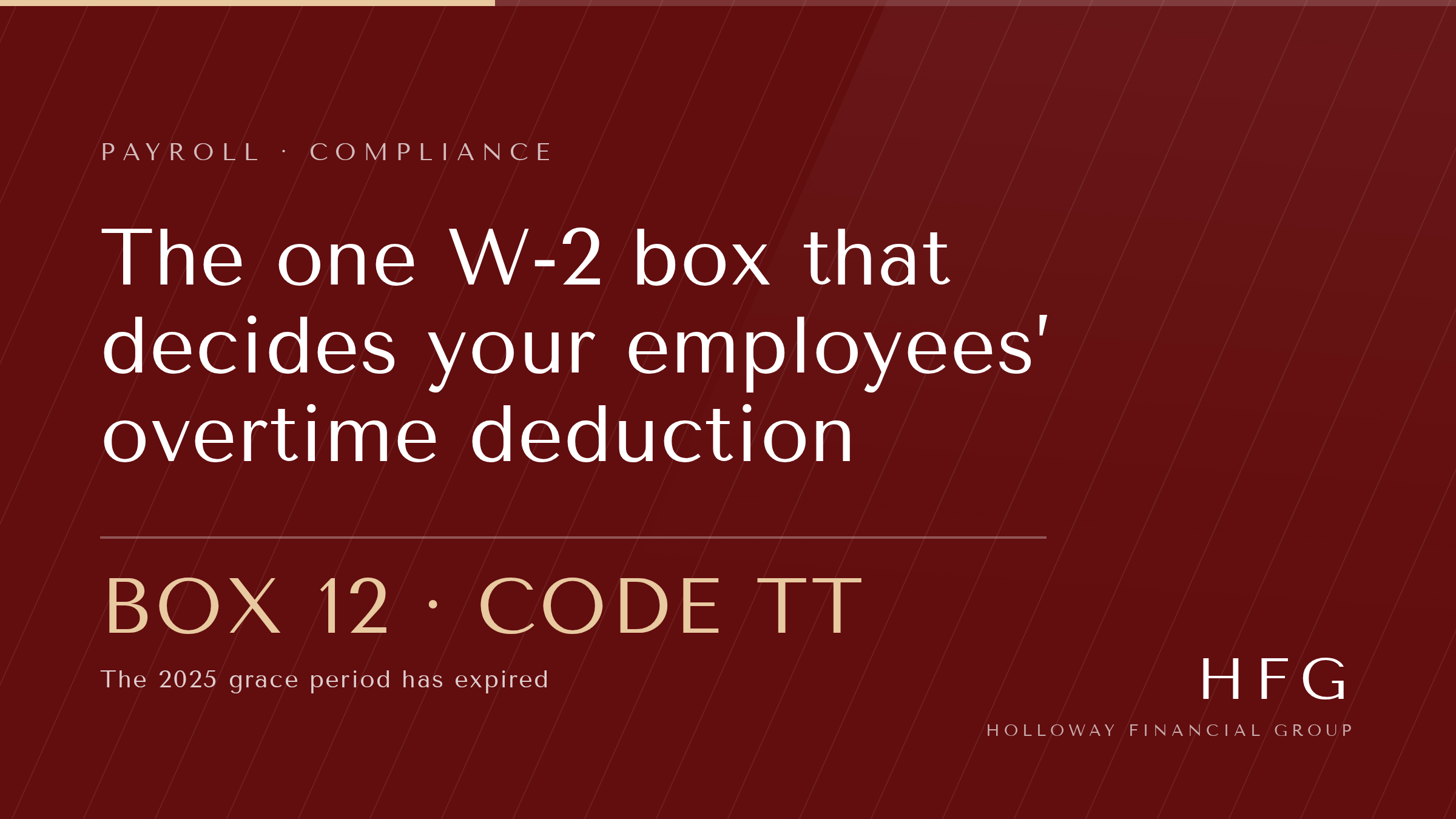 The One W-2 Box That Decides Whether Your Employees Get the Overtime Deduction