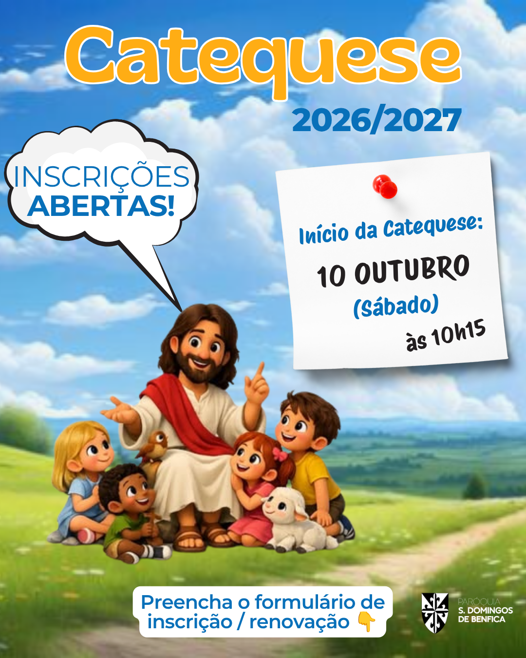 Inscrições / Renovações Catequese 26-27