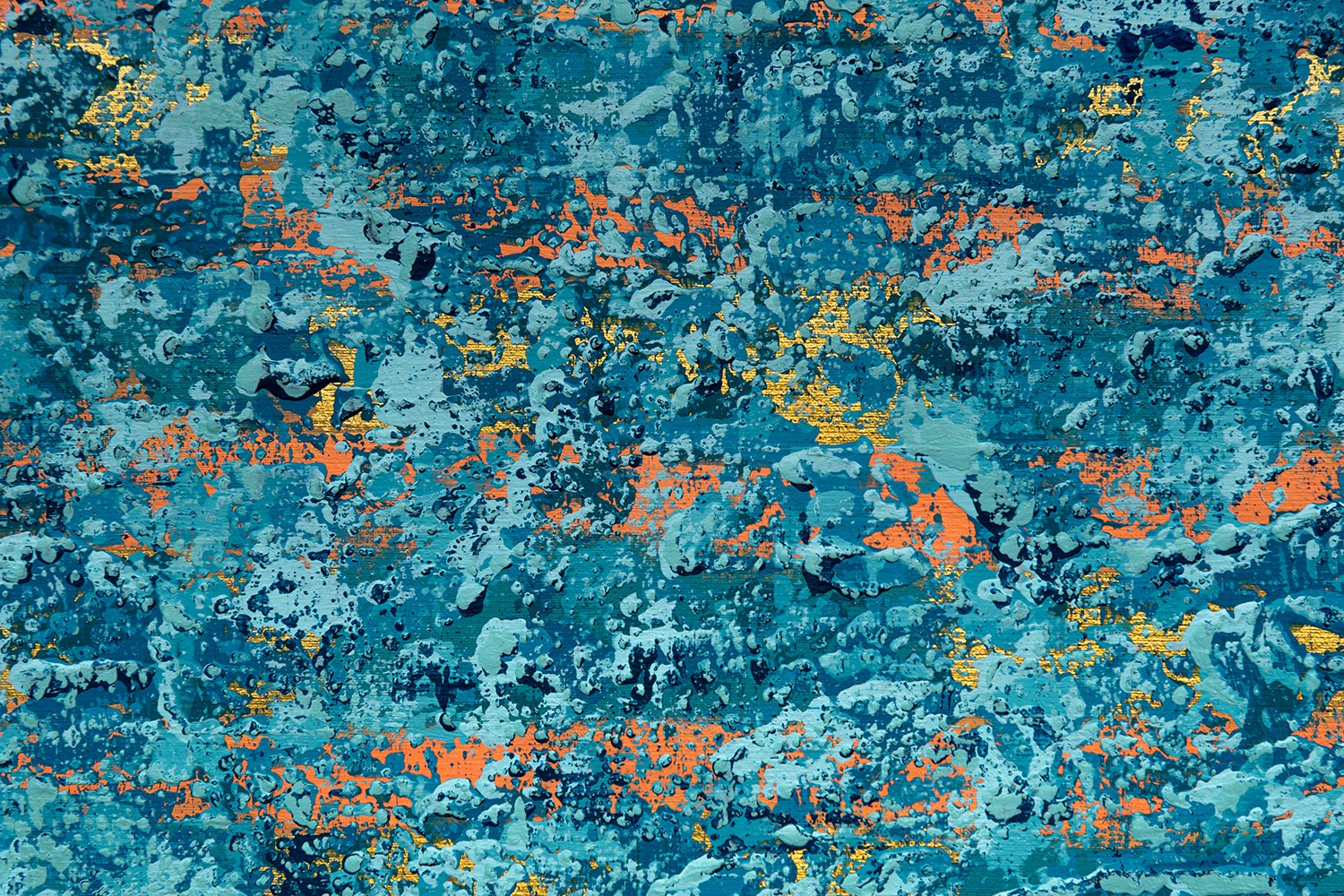 Ocean Ripples 3 - Detail 4 - Acrylic on canvas
